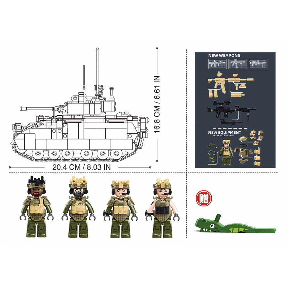 ModelBricks M3A3S Bradley, Konstruktionsspielzeug