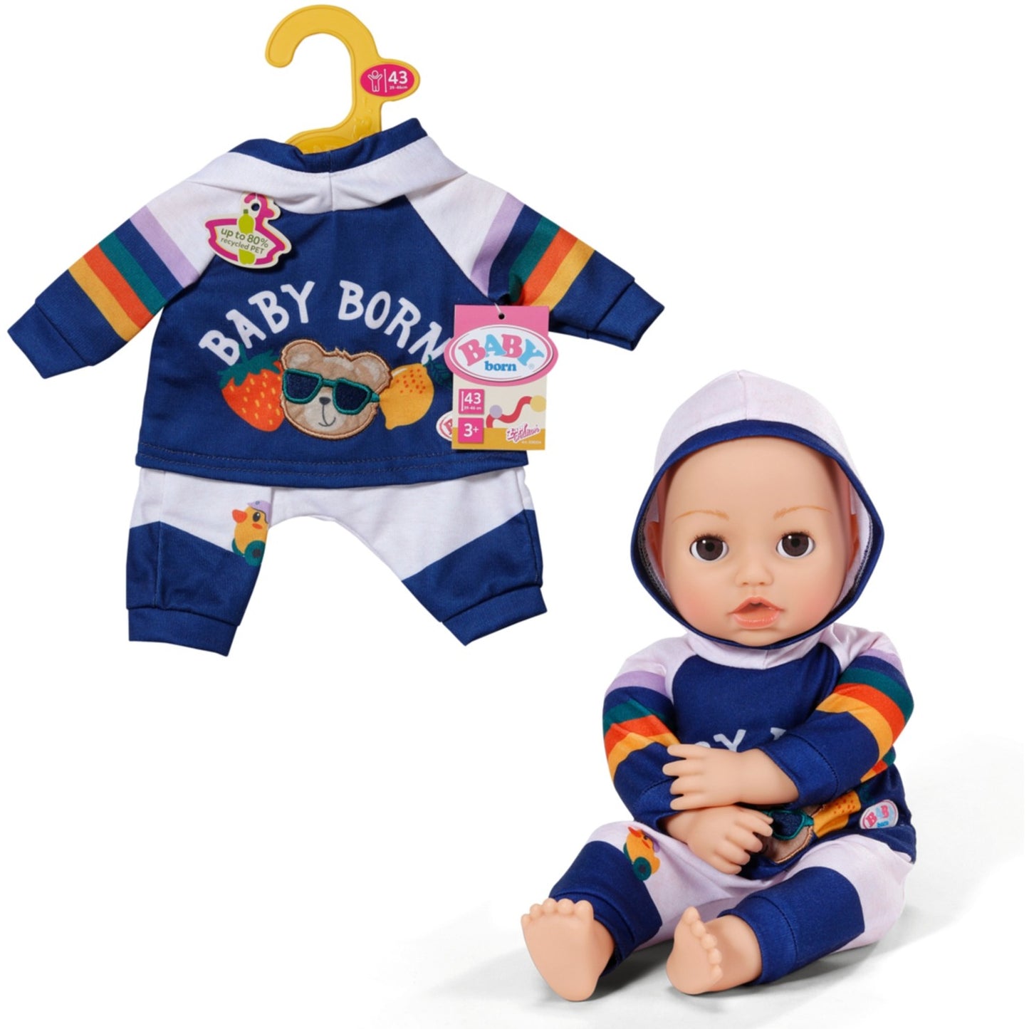 BABY born Jogging Anzug Navy 43cm, Puppenzubehör