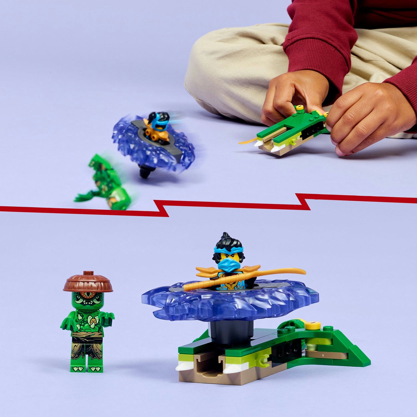 71849 Ninjago Nya vs. Elementarmonster-Spinner, Konstruktionsspielzeug