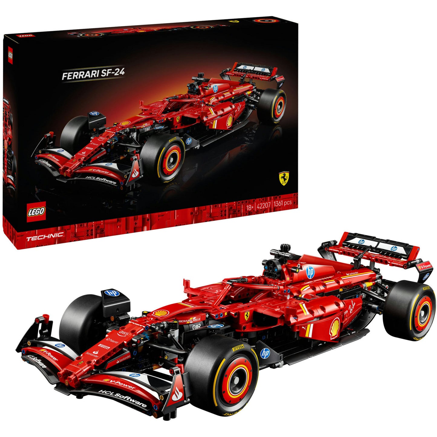 42207 Technic Ferrari SF-24 F1 Rennauto, Konstruktionsspielzeug