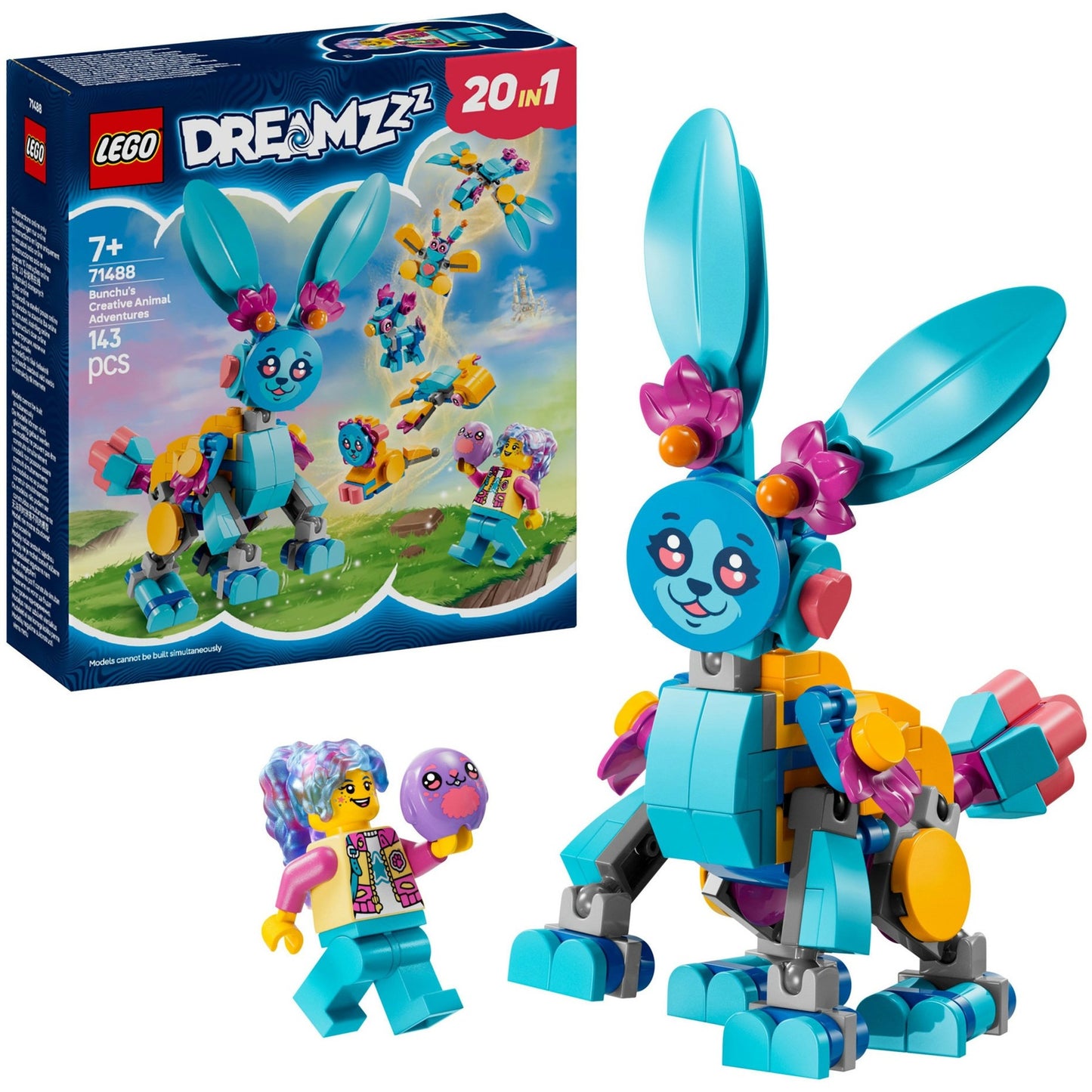 71488 DREAMZzz Bunchus kreative Tierabenteuer, Konstruktionsspielzeug