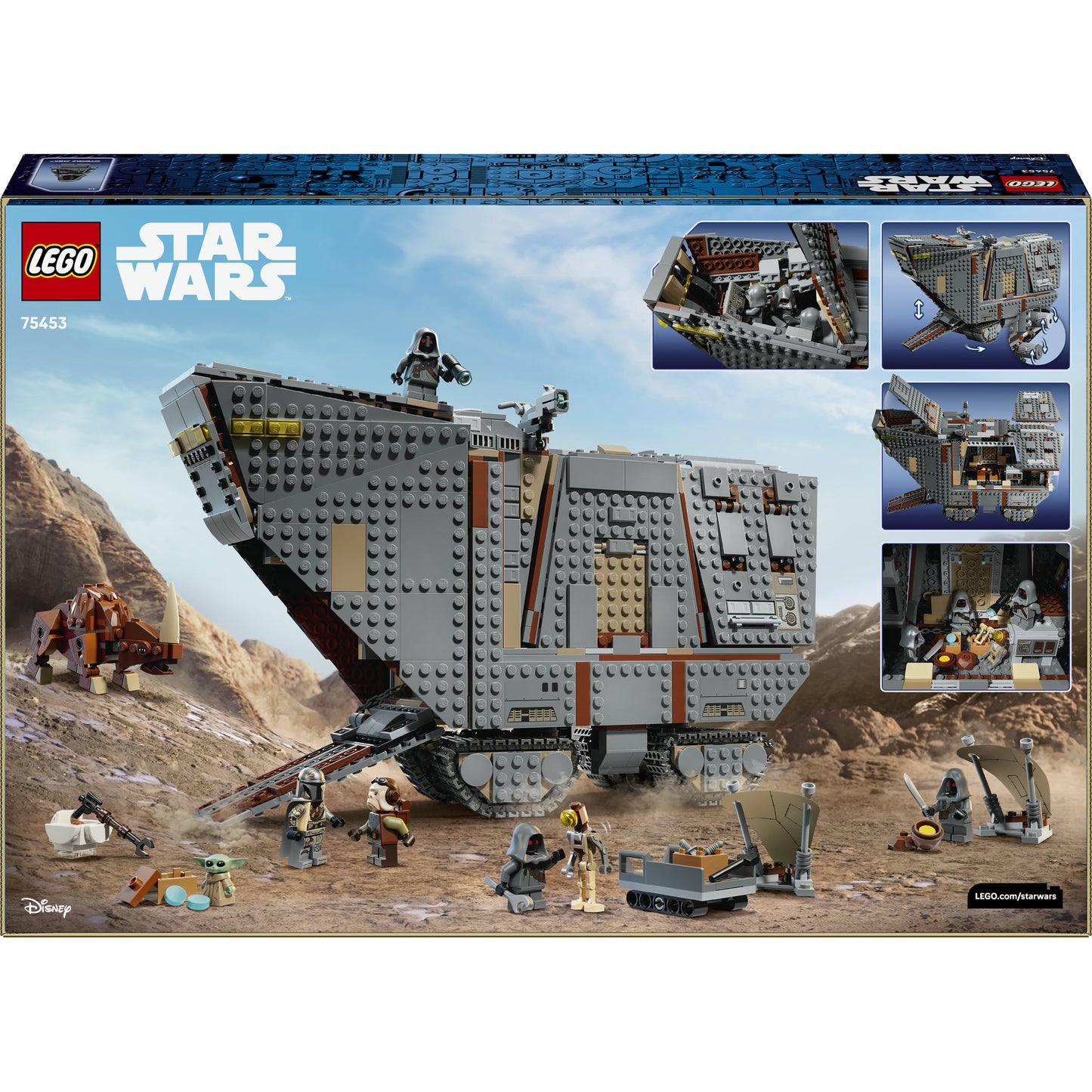 75453 Star Wars Offworld Sandkrawler und Schlammhorn, Konstruktionsspielzeug