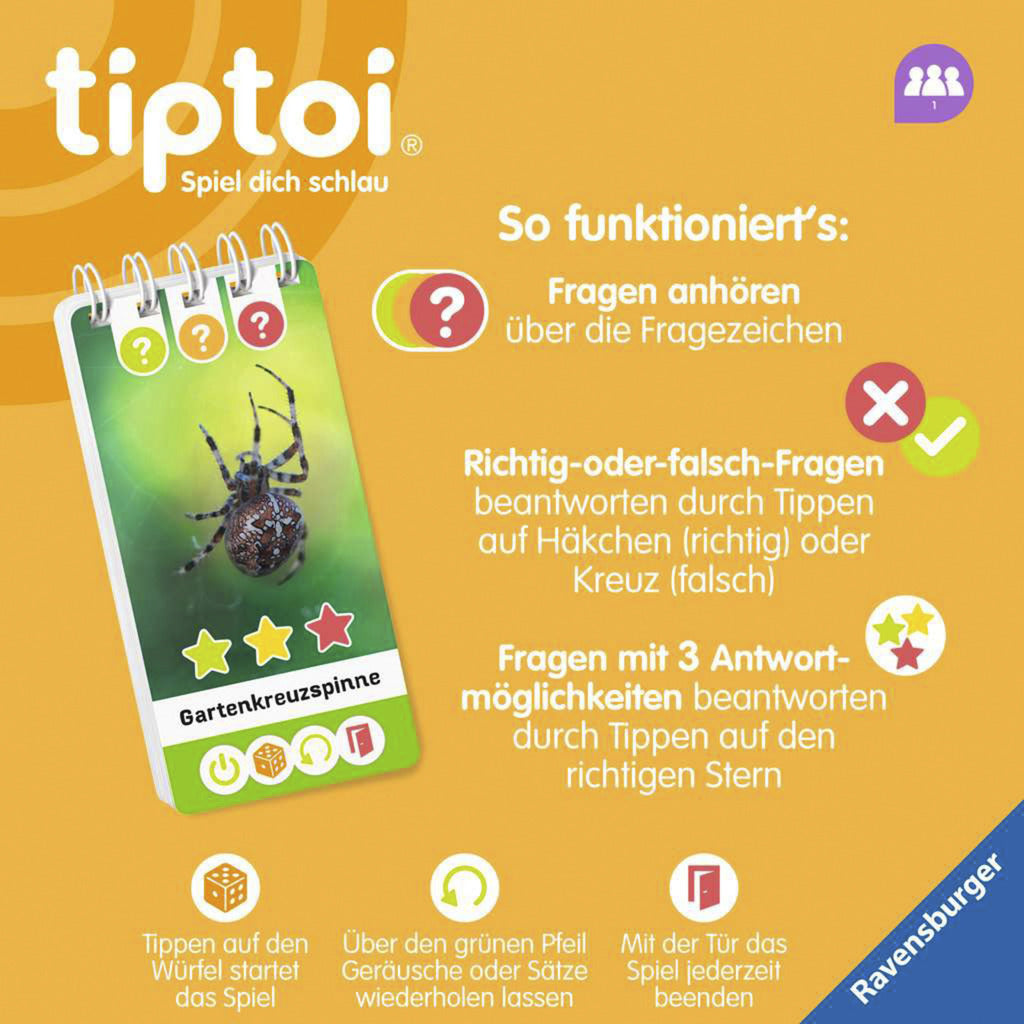 tiptoi Wieso? Weshalb? Warum? Quiz - Insekten & Co., Lernbuch