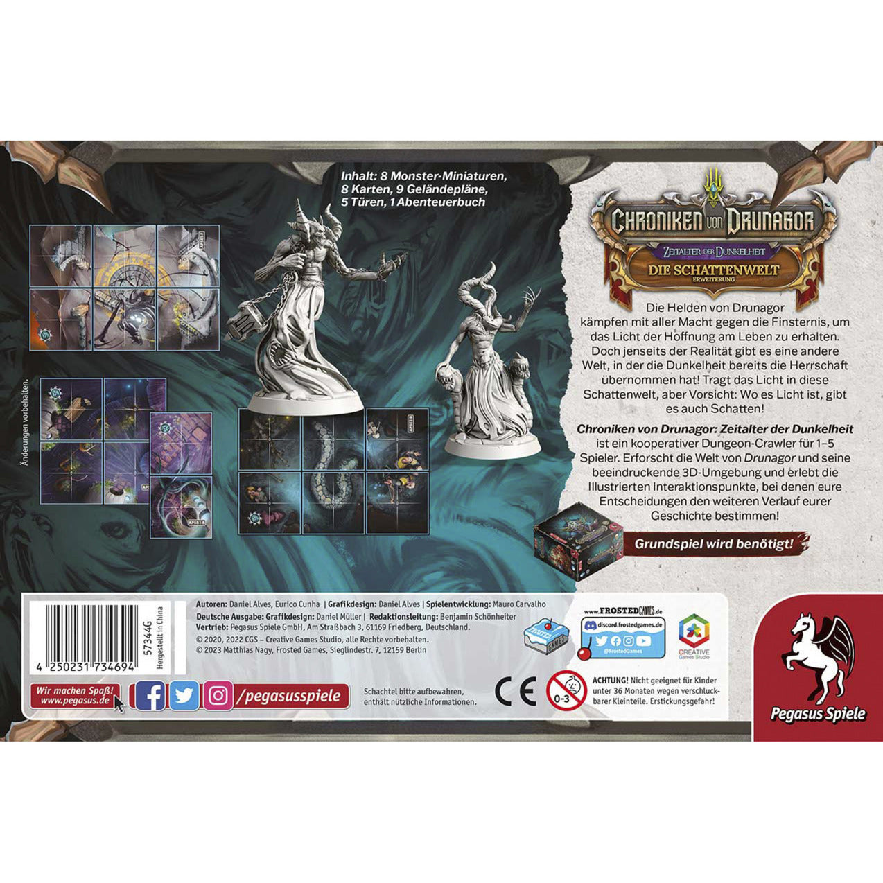 Frosted Games Chroniken von Drunagor: Die Schattenwelt, Brettspiel