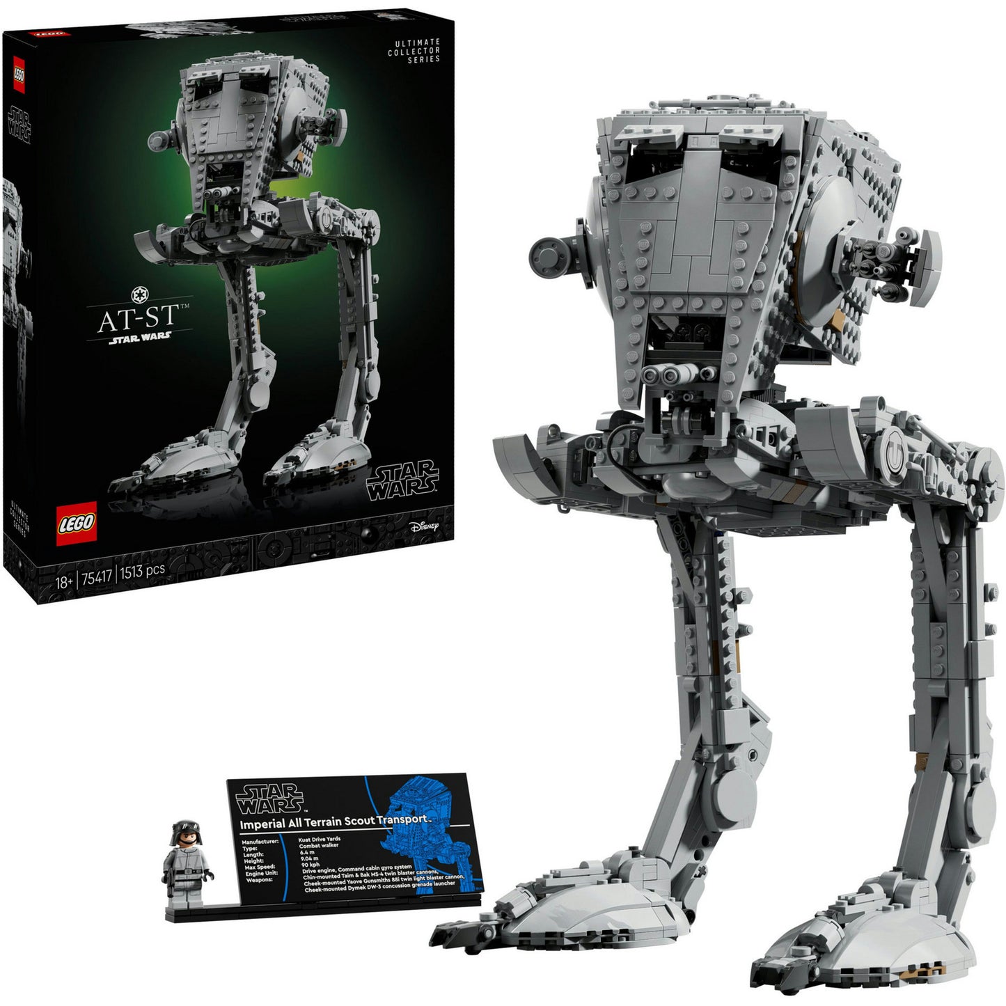 75417 Star Wars AT-ST Kampfläufer, Konstruktionsspielzeug