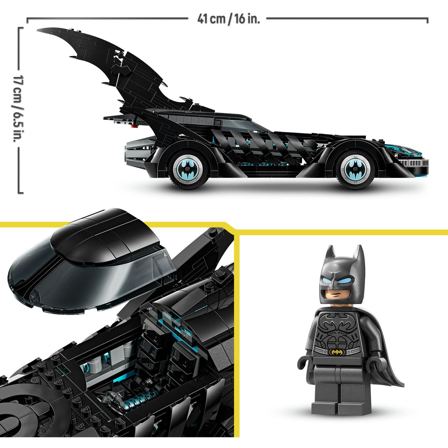76304 LEGO DC Super Heroes Batman Forever Batmobil, Konstruktionsspielzeug