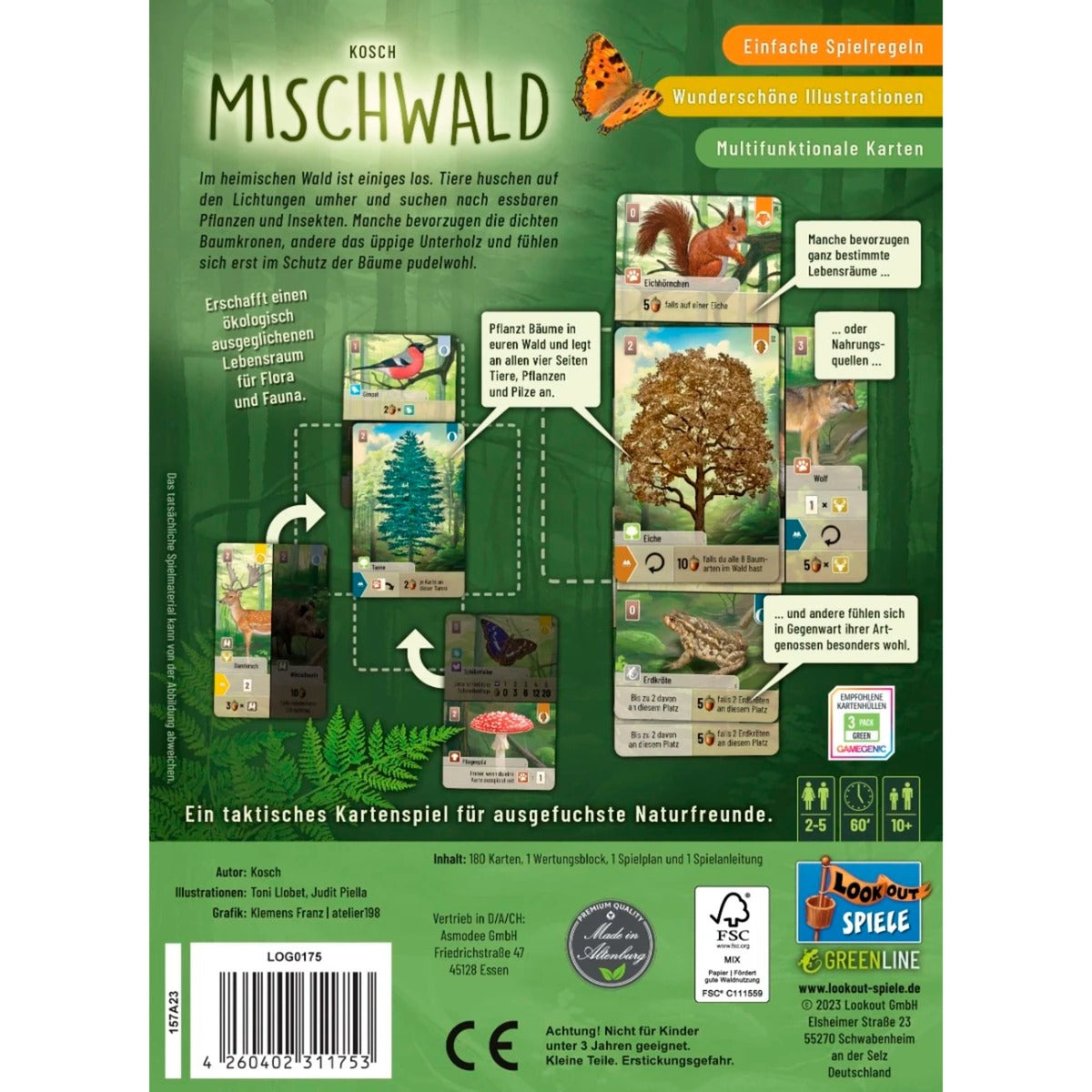 Asmodee Mischwald, Kartenspiel