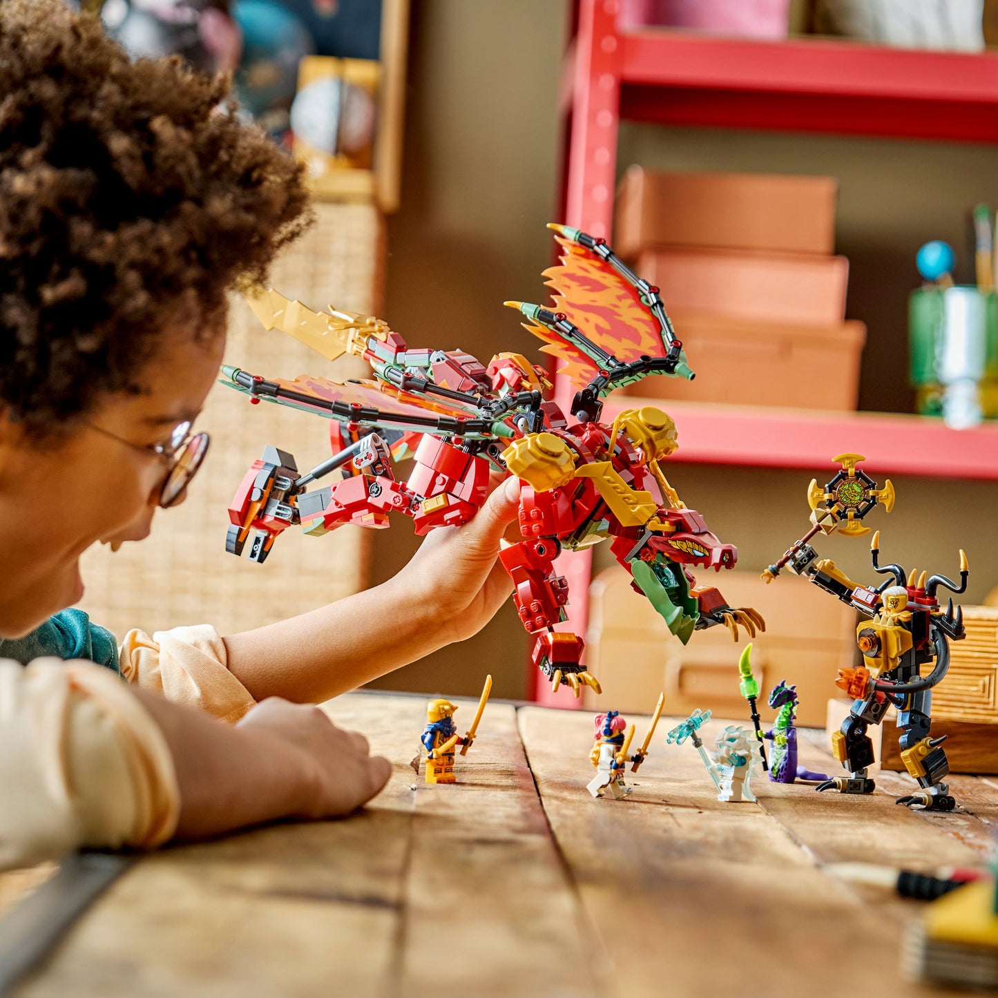 71868 Ninjago Wyldfyres Drachenmech, Konstruktionsspielzeug