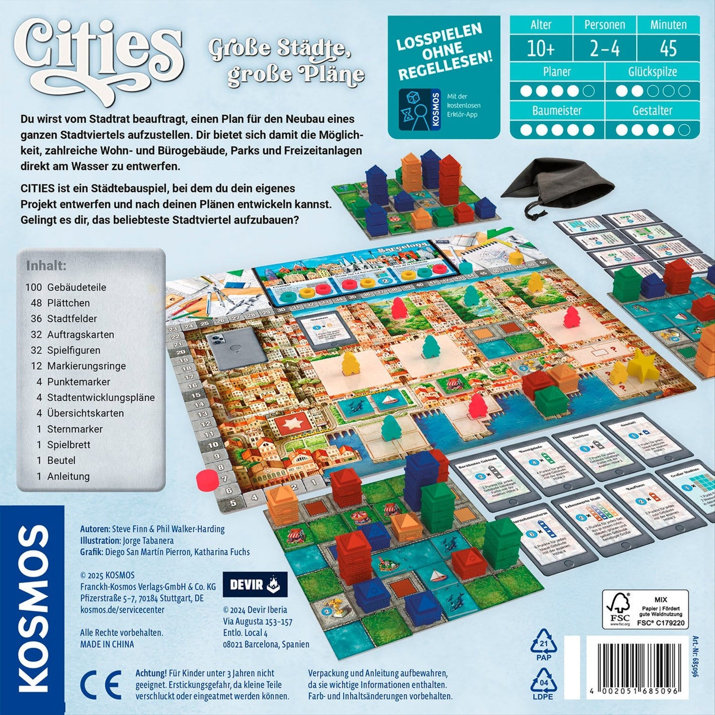 Cities, Brettspiel