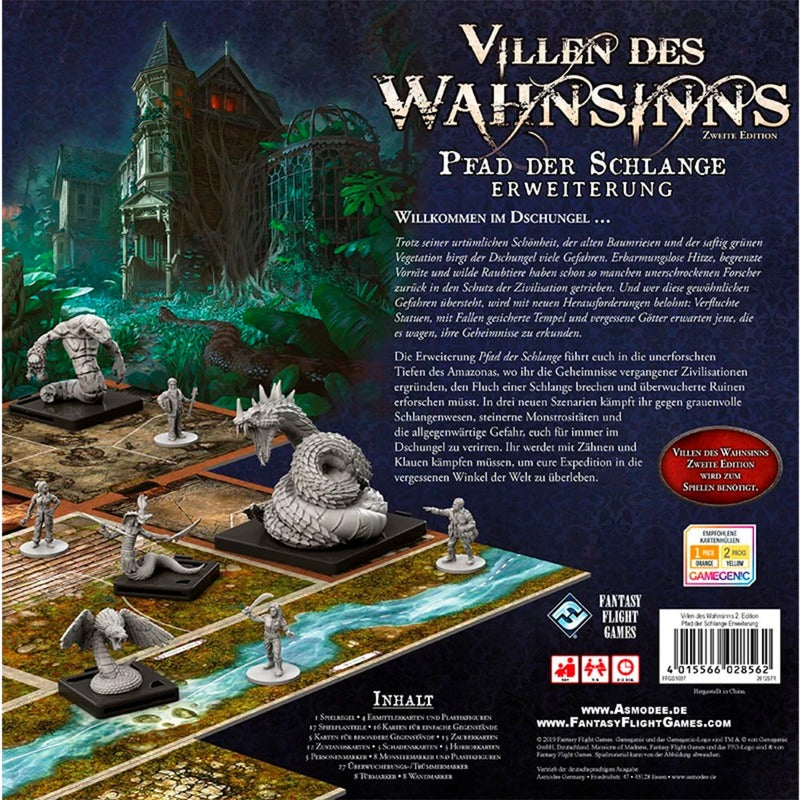Asmodee Villen des Wahnsinns - Pfad der Schlange, Brettspiel