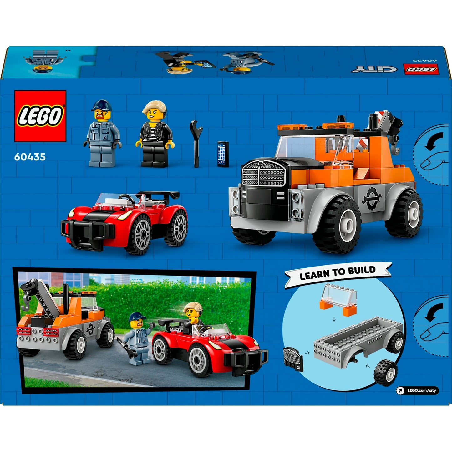 LEGO 60435 City Abschleppwagen mit Sportauto, Konstruktionsspielzeug