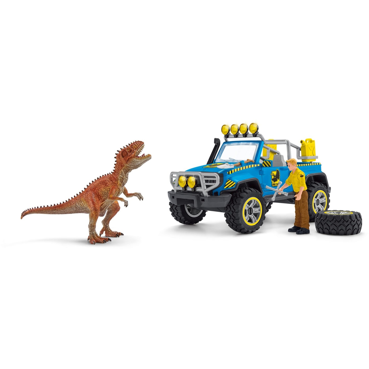 Schleich Dinosaurs Geländewagen mit Dino-Aussenposten