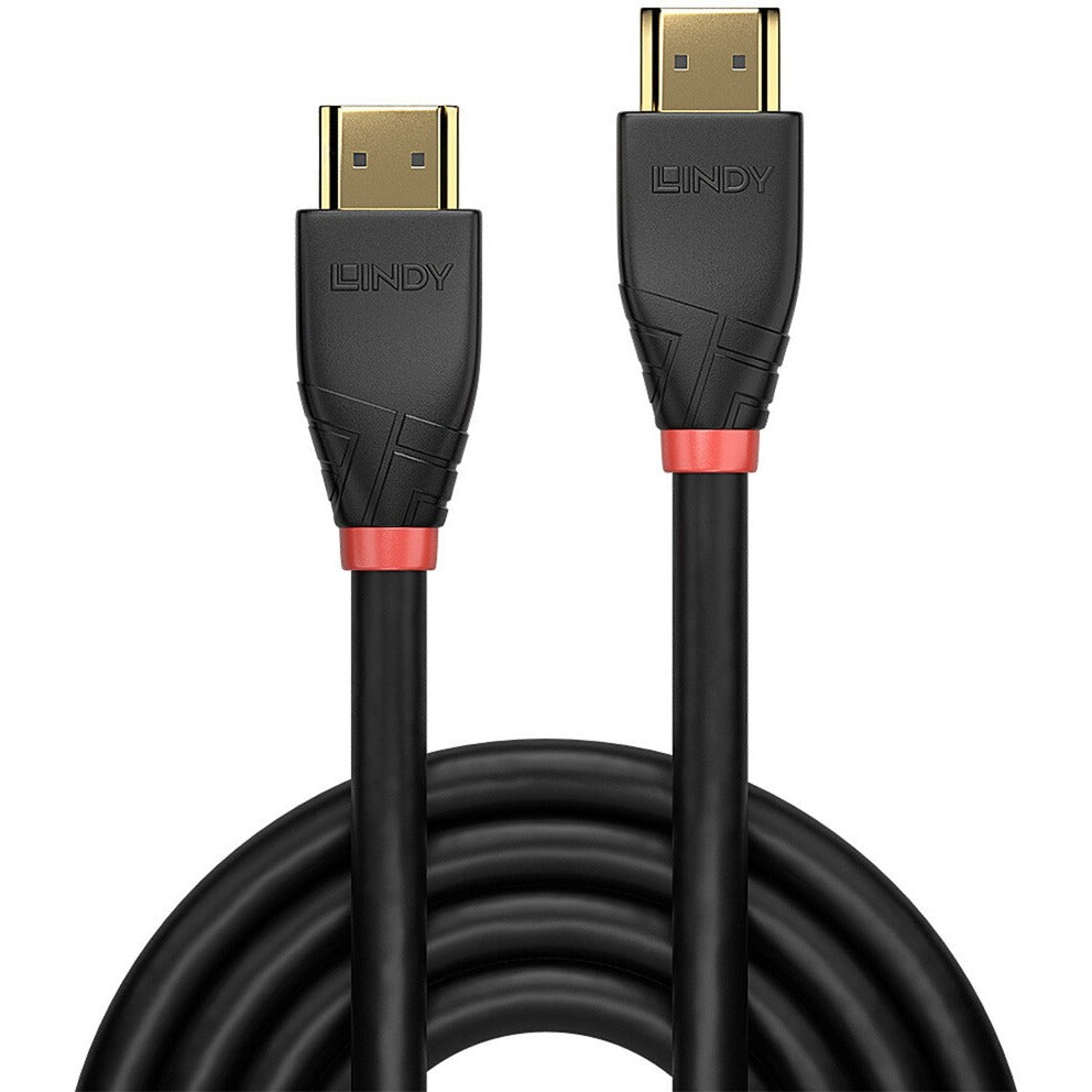 Lindy Aktives HDMI 4K60 Kabel (schwarz, 7,5 Meter)