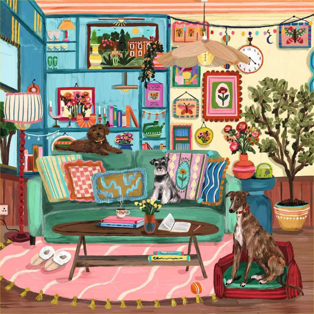 Puzzle Art & Soul - Glücklicher Ort, gemütlicher Ort