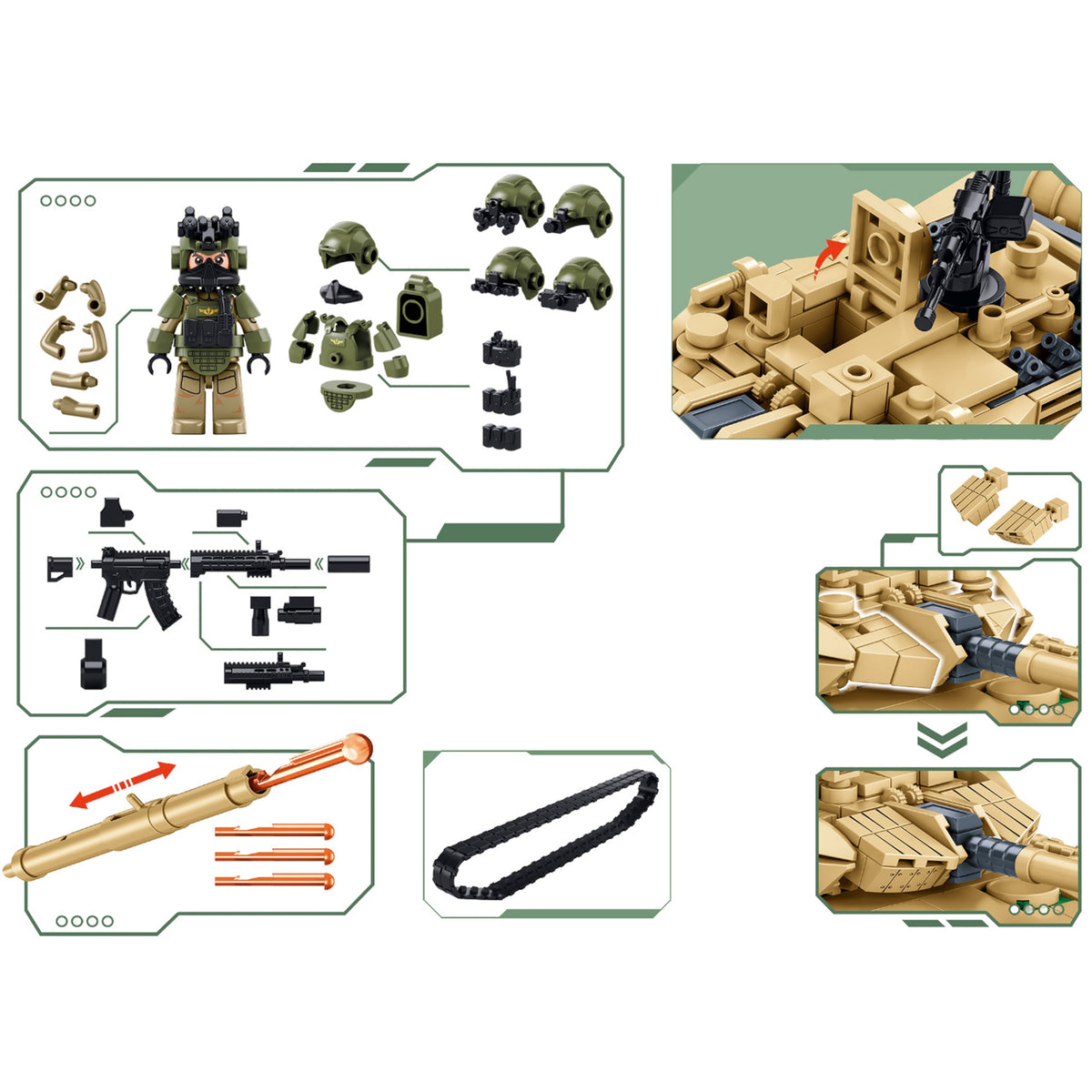ARMY Type 15 Light Tank, Konstruktionsspielzeug
