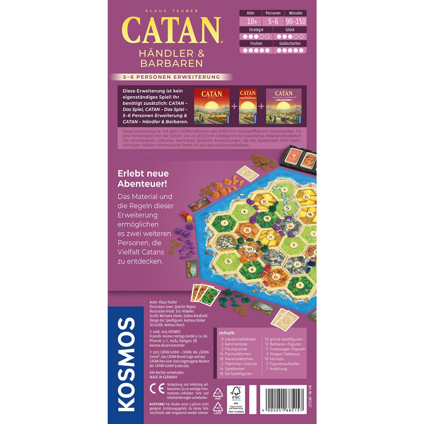CATAN - Händler & Barbaren 5-6 Personen Erweiterung, Brettspiel