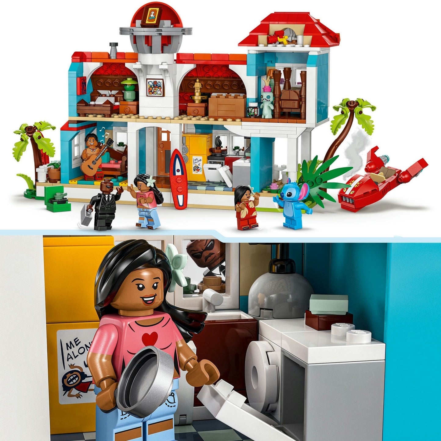 43268 Disney Classic Das Strandhaus aus Lilo und Stitch, Konstruktionsspielzeug