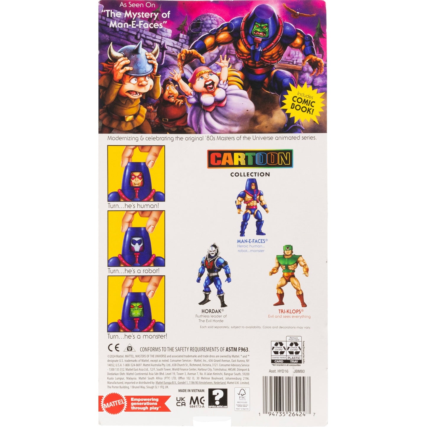 Masters of the Universe Origins Cartoon Collection Man-E-Faces, Spielfigur