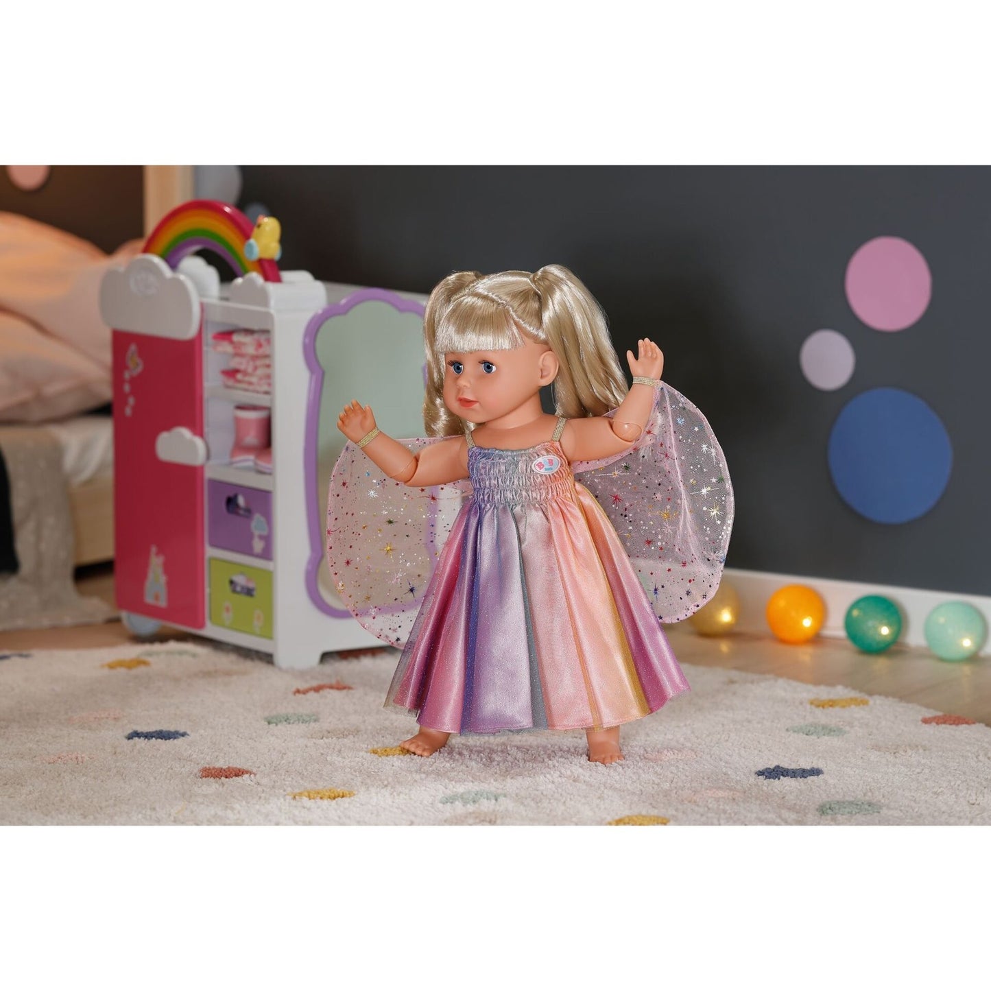 ZAPF Creation BABY born® Regenbogen Kleid 43cm
