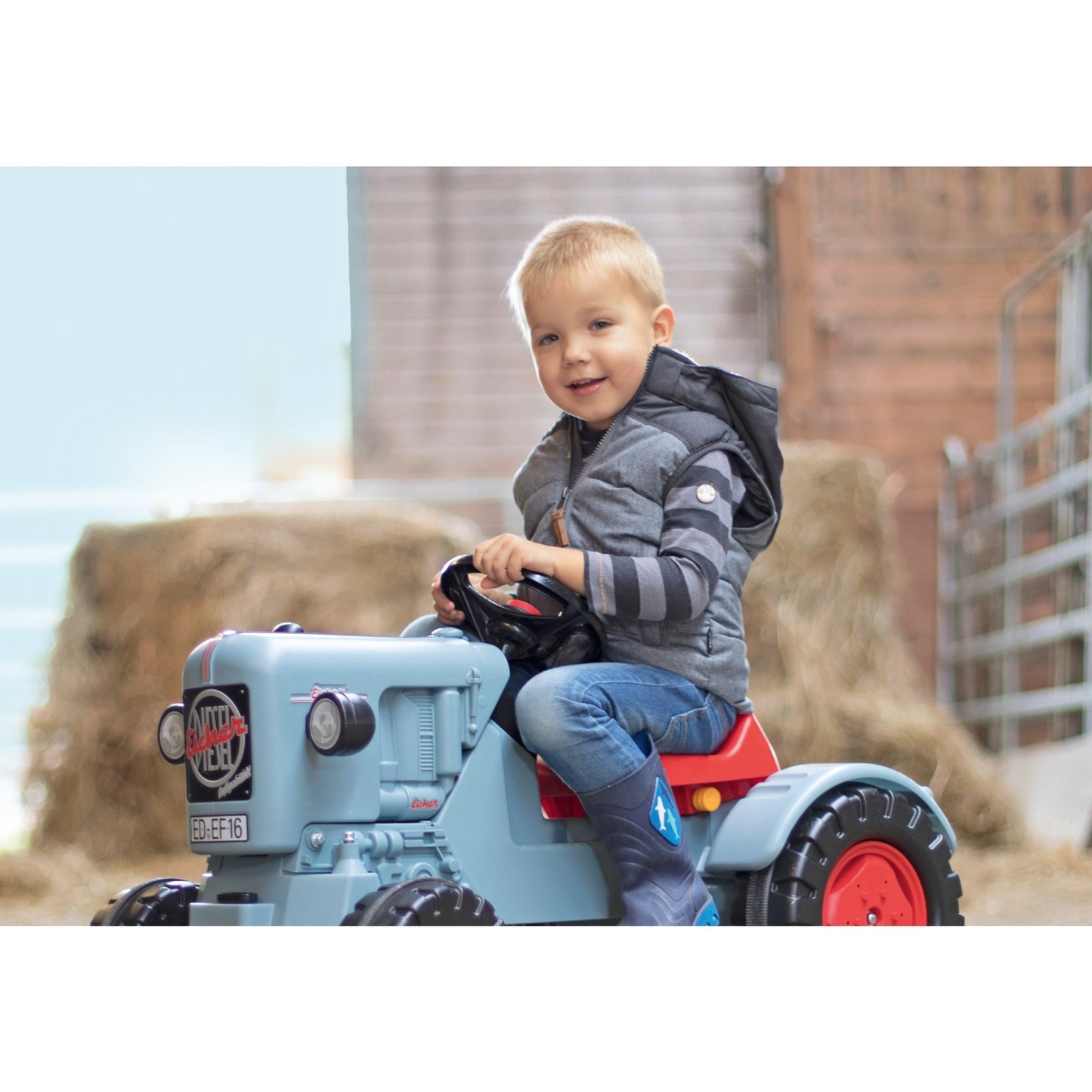 BIG Traktor Eicher Diesel ED 16 (grau/rot)
