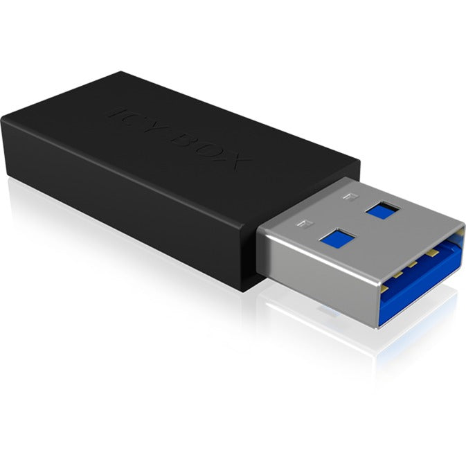 Icy Box USB 3.2 Gen 2 Adapter IB-CB015, USB-A Stecker > USB-C Buchse (schwarz)