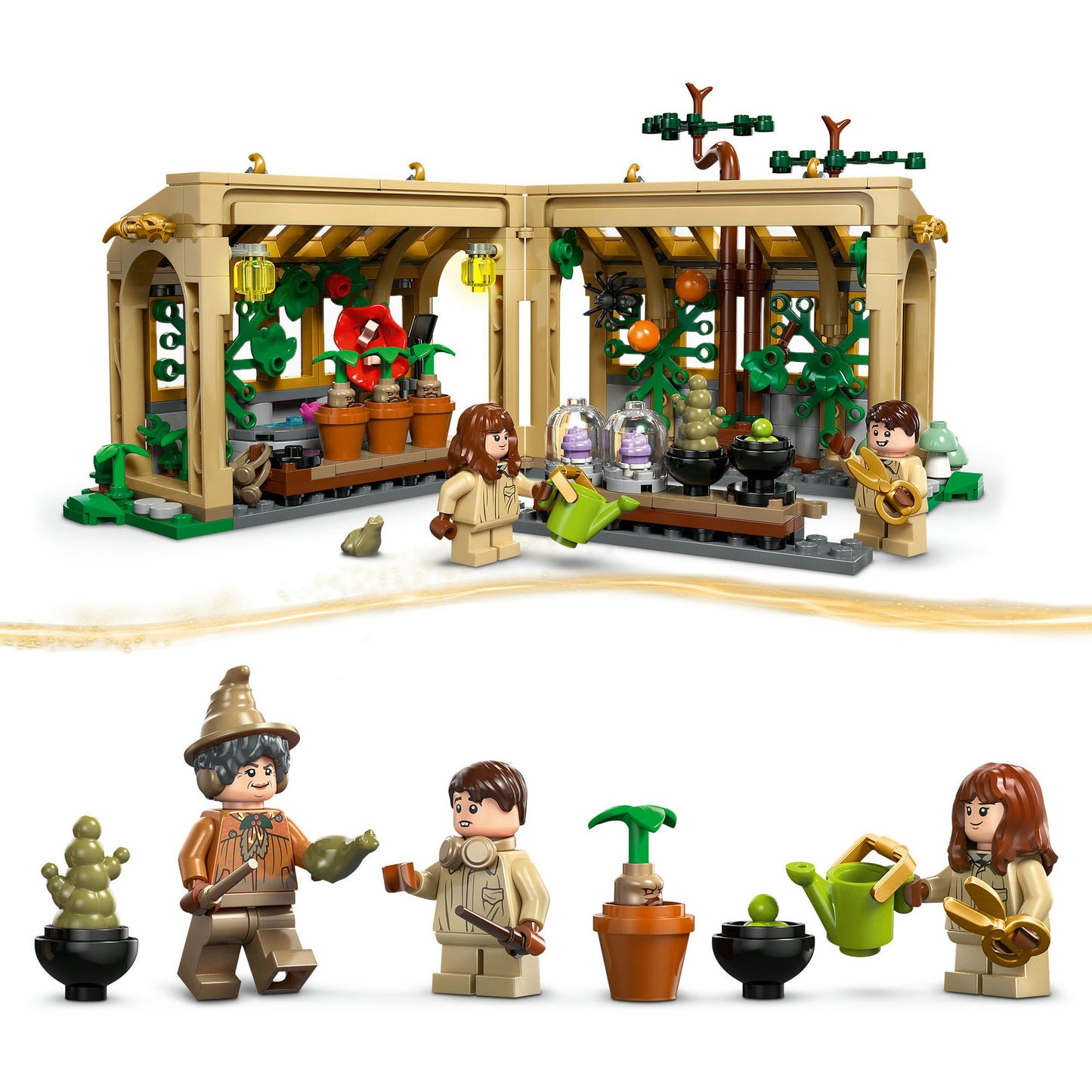76445 Harry Potter Schloss Hogwarts: Kräuterkundeunterricht, Konstruktionsspielzeug