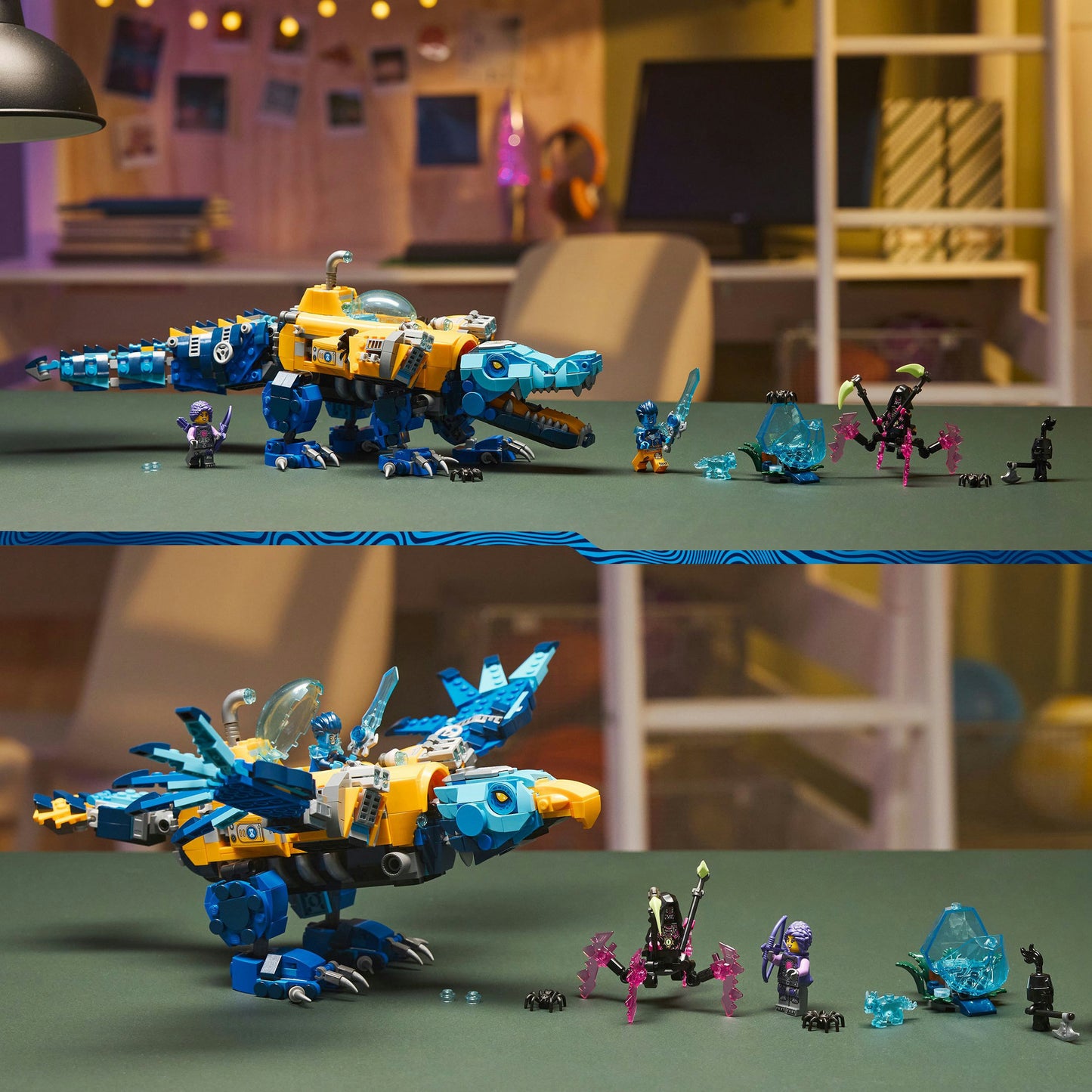 71512 DREAMZzz Krokodil-U-Boot, Konstruktionsspielzeug