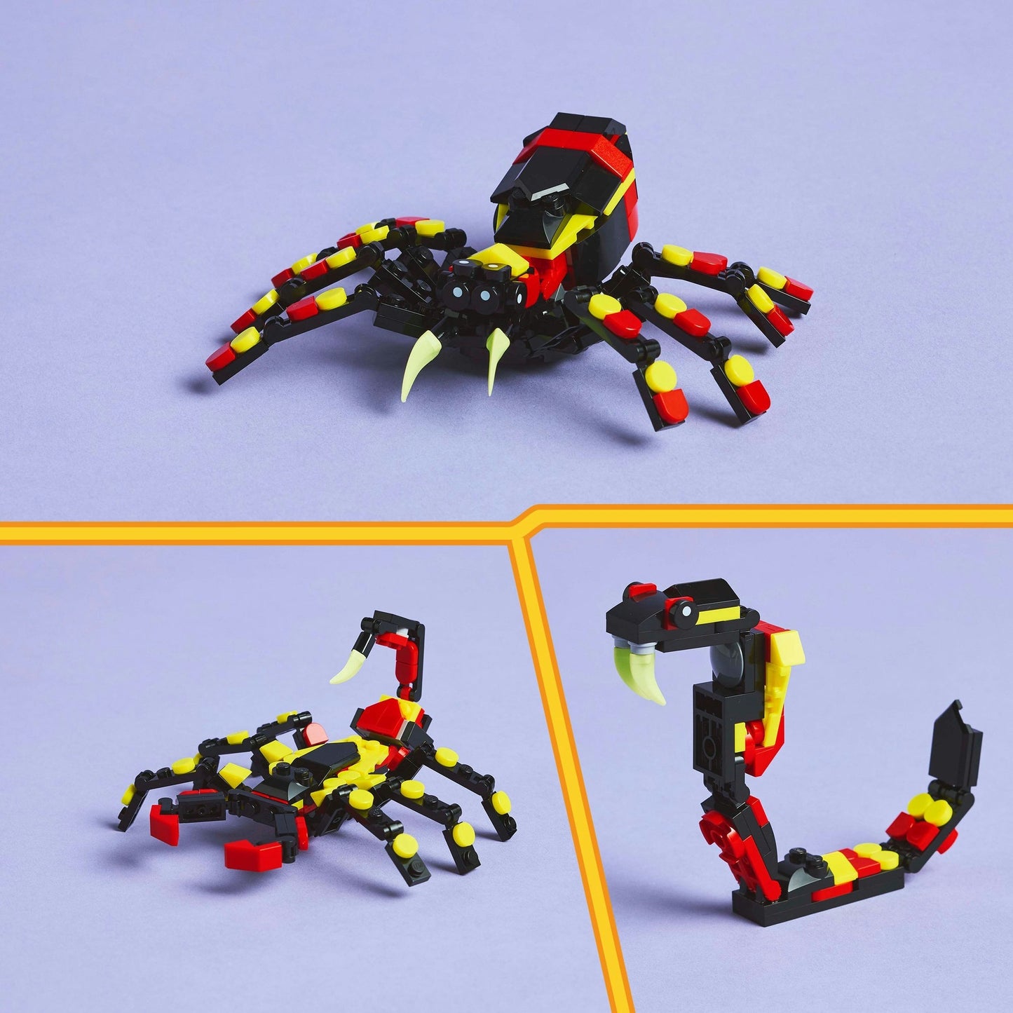 31159 Creator 3-in-1 Wilde Tiere: Überraschungsspinne, Konstruktionsspielzeug