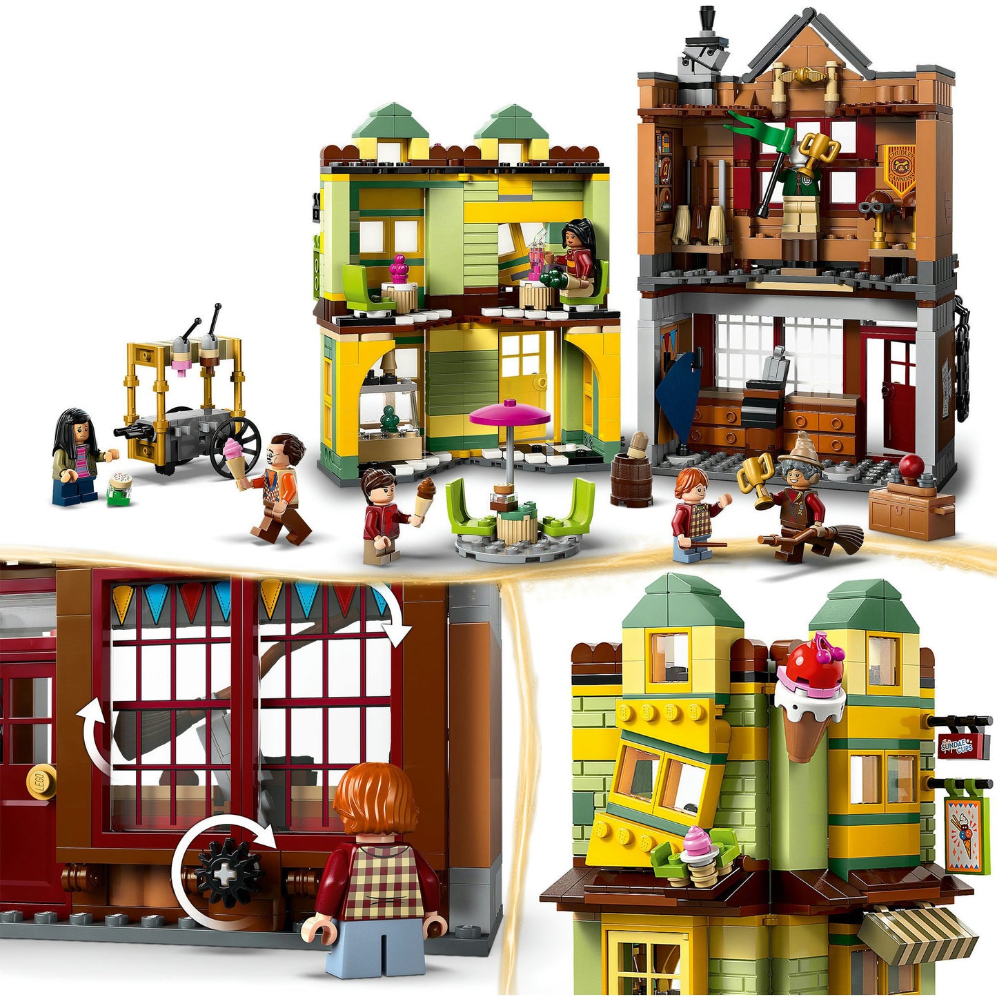 76452 Harry Potter Qualiät für Quidditch und Fortescues Eissalon, Konstruktionsspielzeug