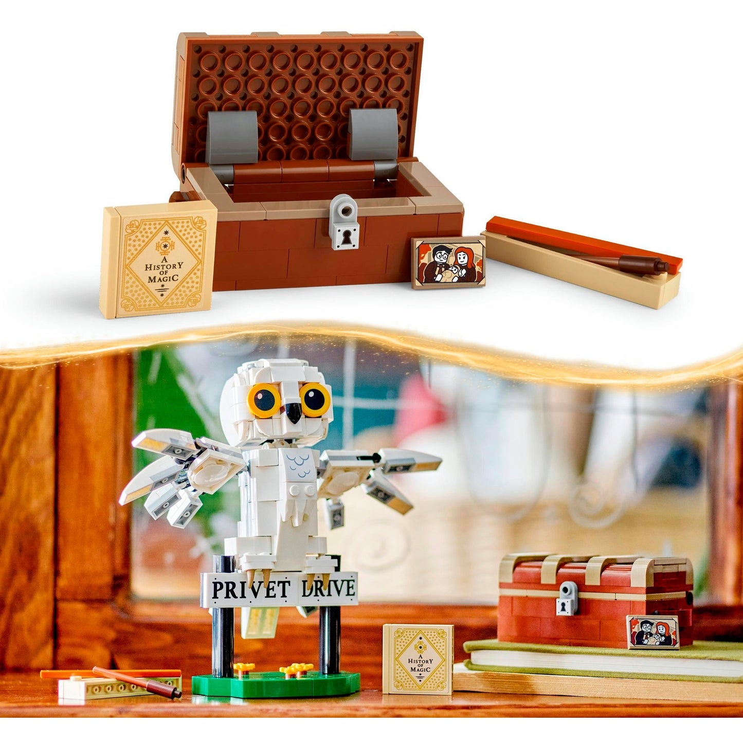 LEGO 76425 Harry Potter Hedwig im Ligusterweg, Konstruktionsspielzeug