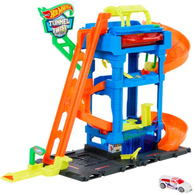 Hot Wheels City Tunnel Twist Waschanlage, Spielgebäude