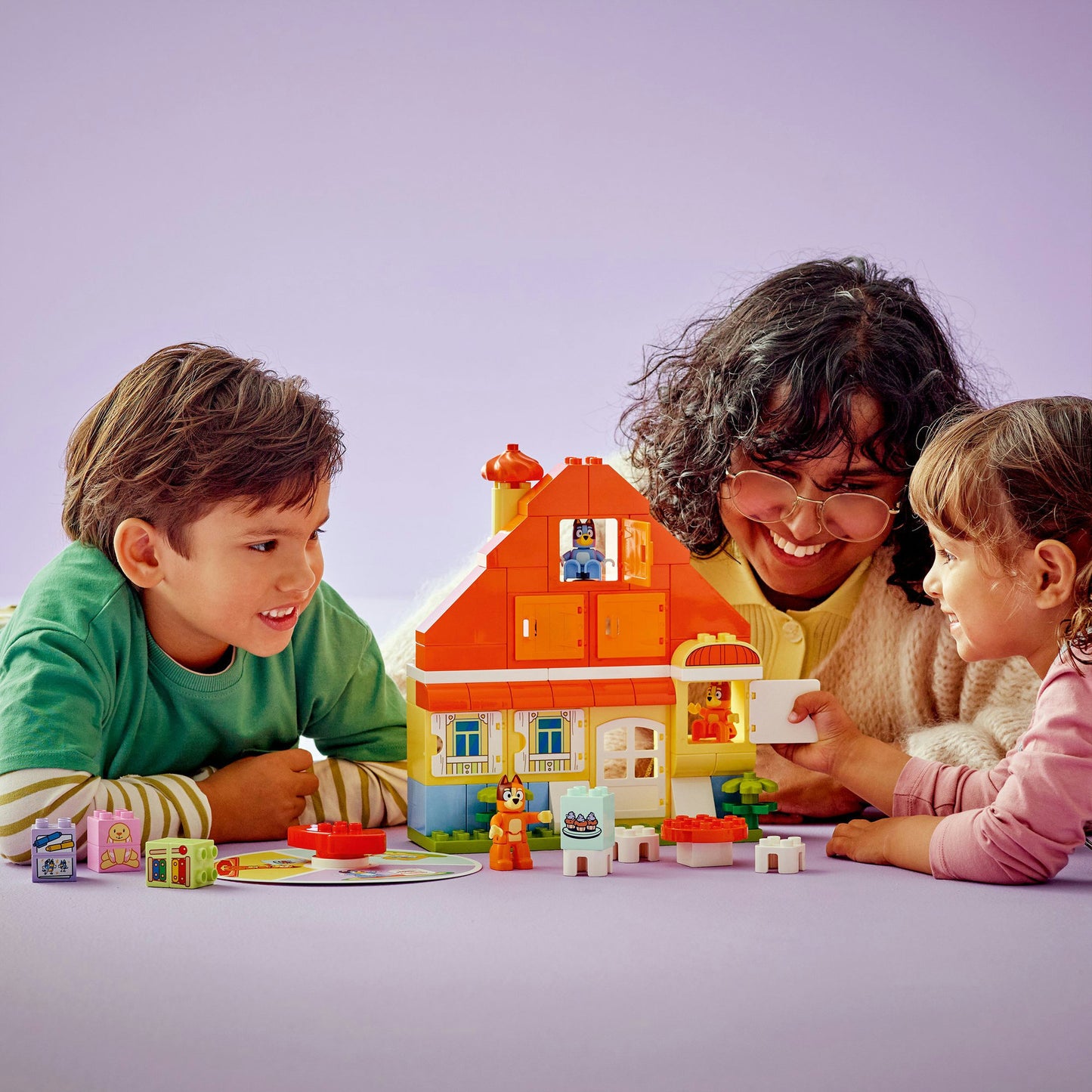 10459 DUPLO Bluey Blueys Familienhaus mit Memory-Spiel, Konstruktionsspielzeug
