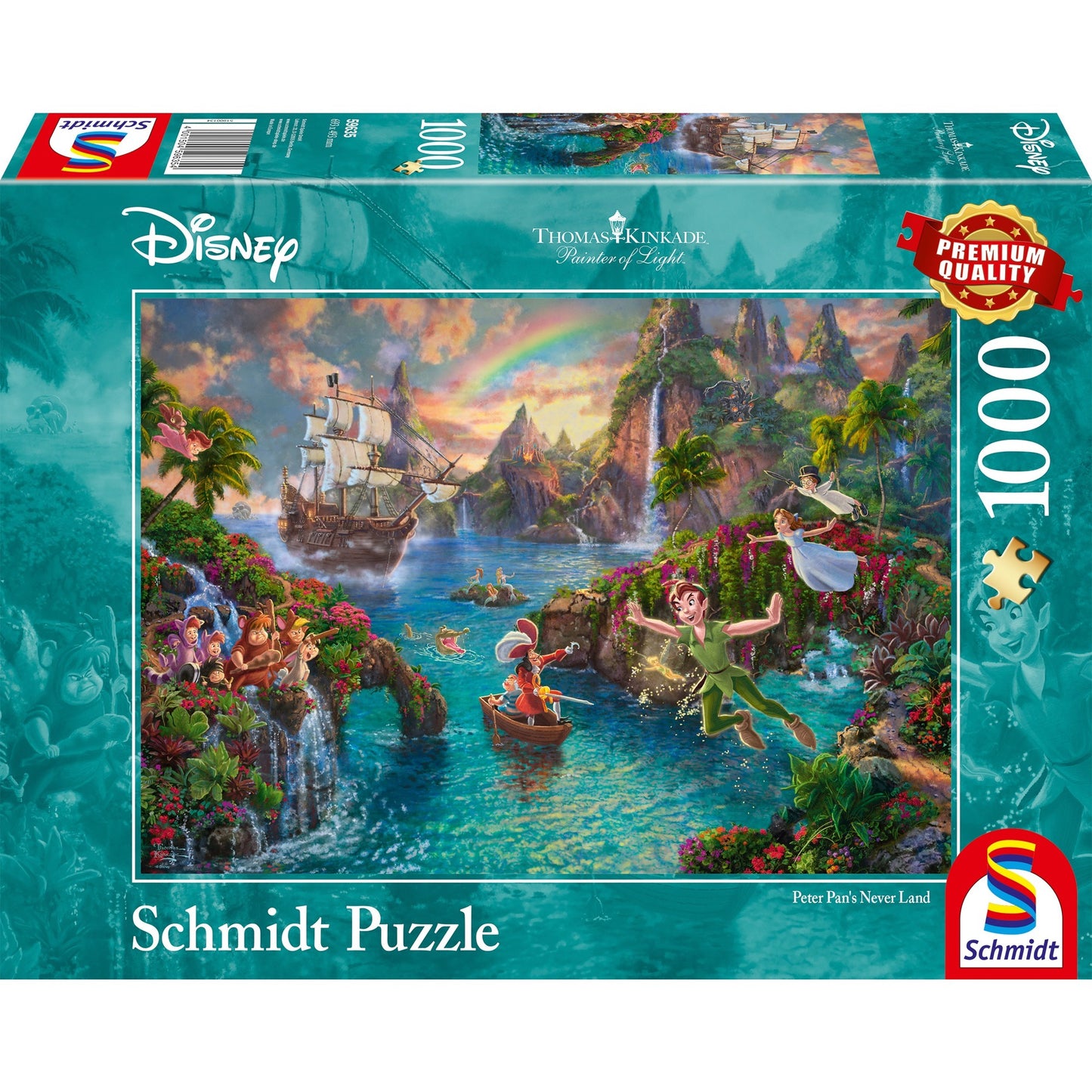 Schmidt Spiele Thomas Kinkade: Painter of Light - Disney, Peter Pan (1000 Teile)