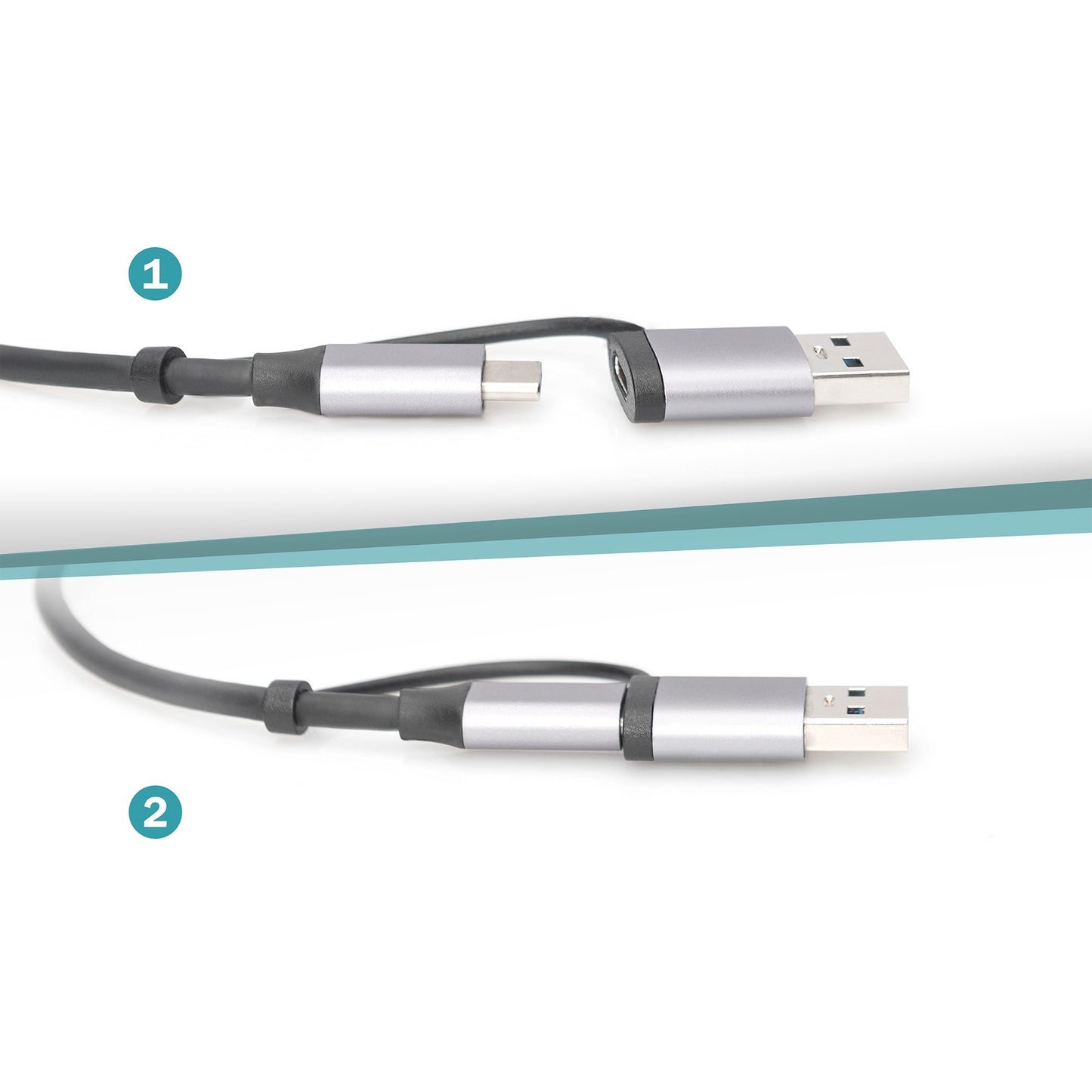 Digitus USB 3.2 Gen 1 Adapter, USB-C Stecker > RJ-45 Buchse (grau, 15cm, 10/100/1.000/2.500 Mbps)