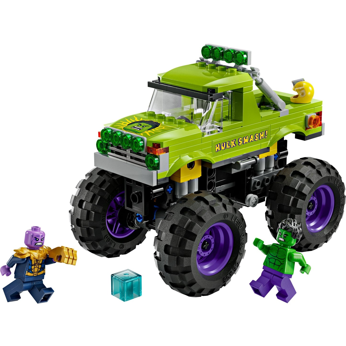 76312 Marvel Super Heroes Marvel Hulk-Truck vs. Thanos, Konstruktionsspielzeug