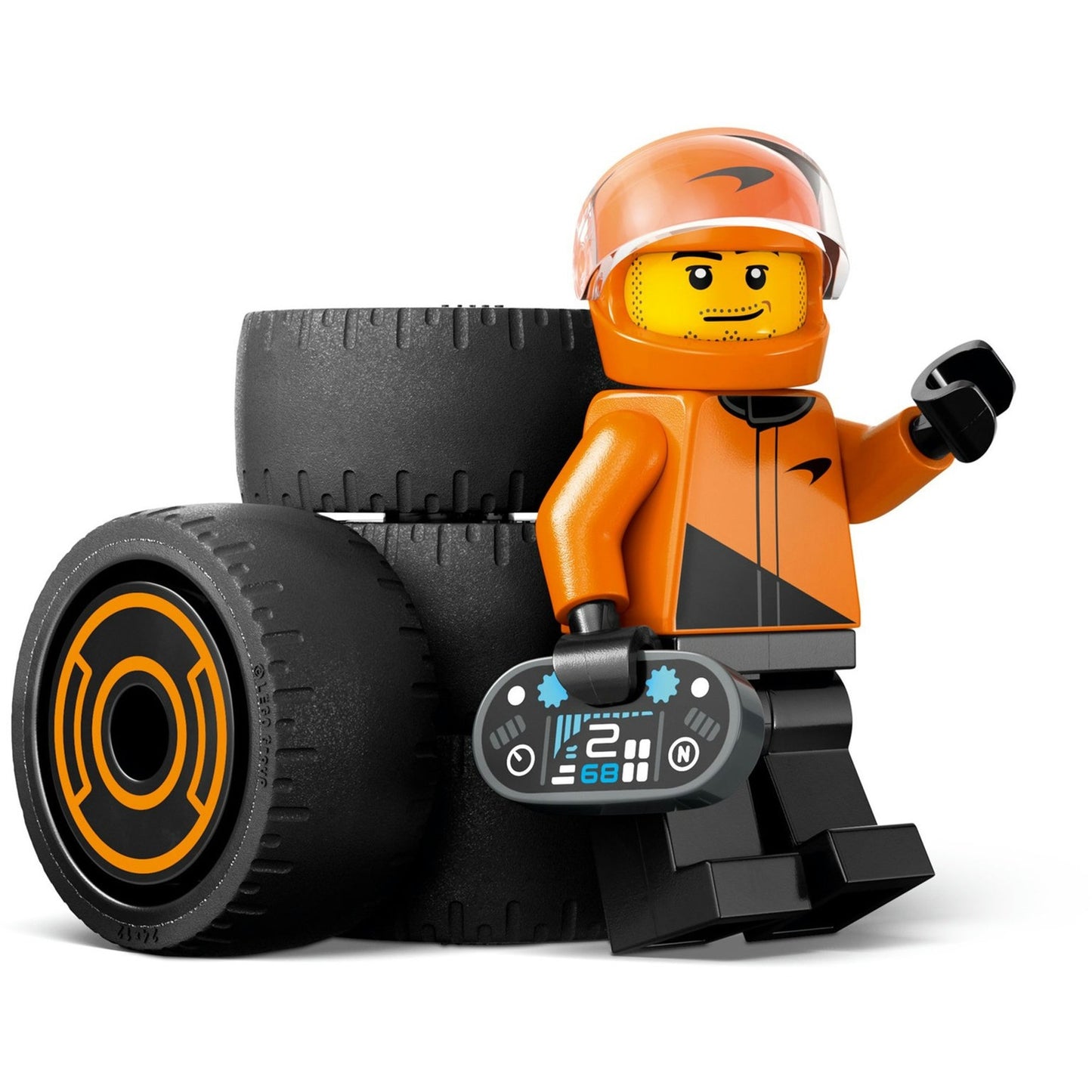 60442 City F1 Rennfahrer mit McLaren Rennauto, Konstruktionsspielzeug