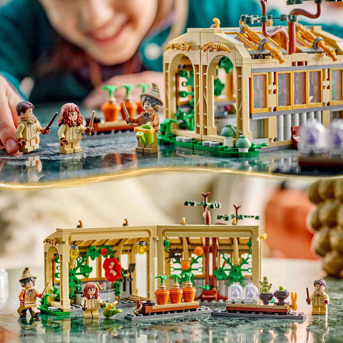 76445 Harry Potter Schloss Hogwarts: Kräuterkundeunterricht, Konstruktionsspielzeug