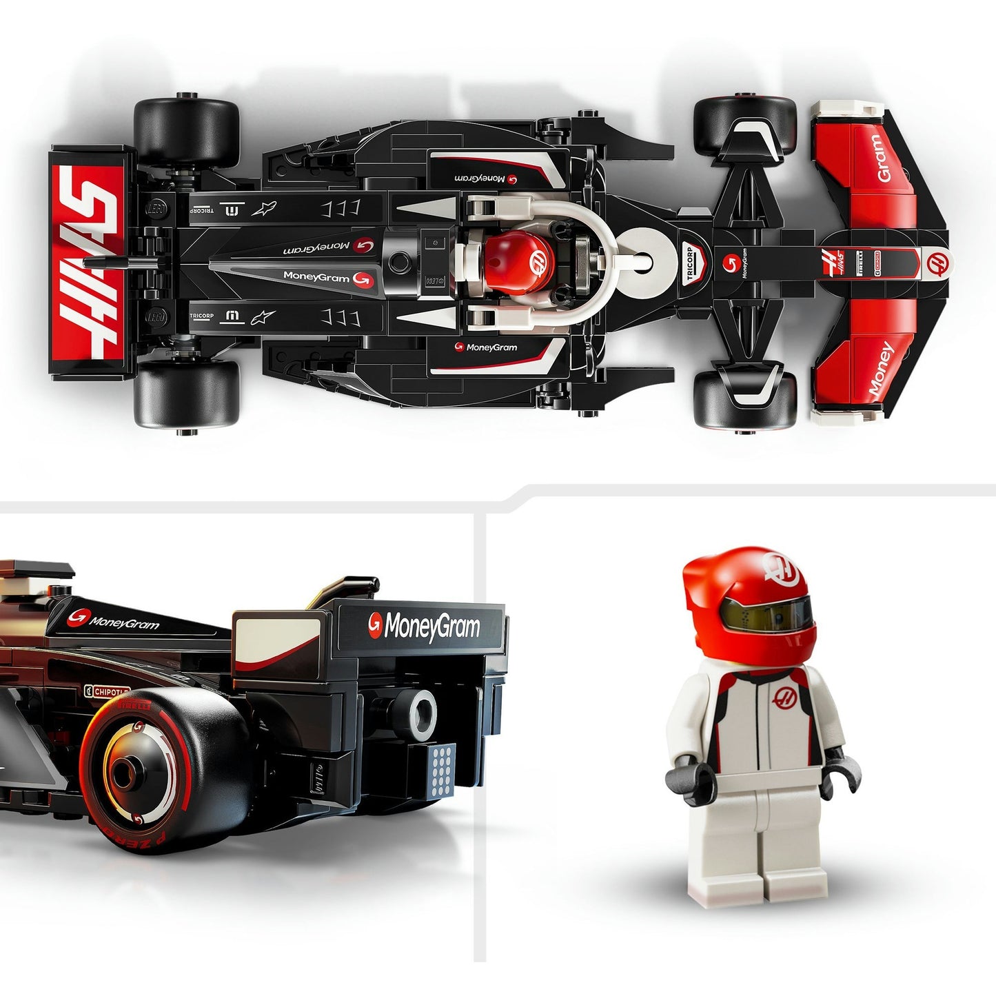 77250 Speed Champions MoneyGram Haas F1 Team VF-24 Rennauto, Konstruktionsspielzeug