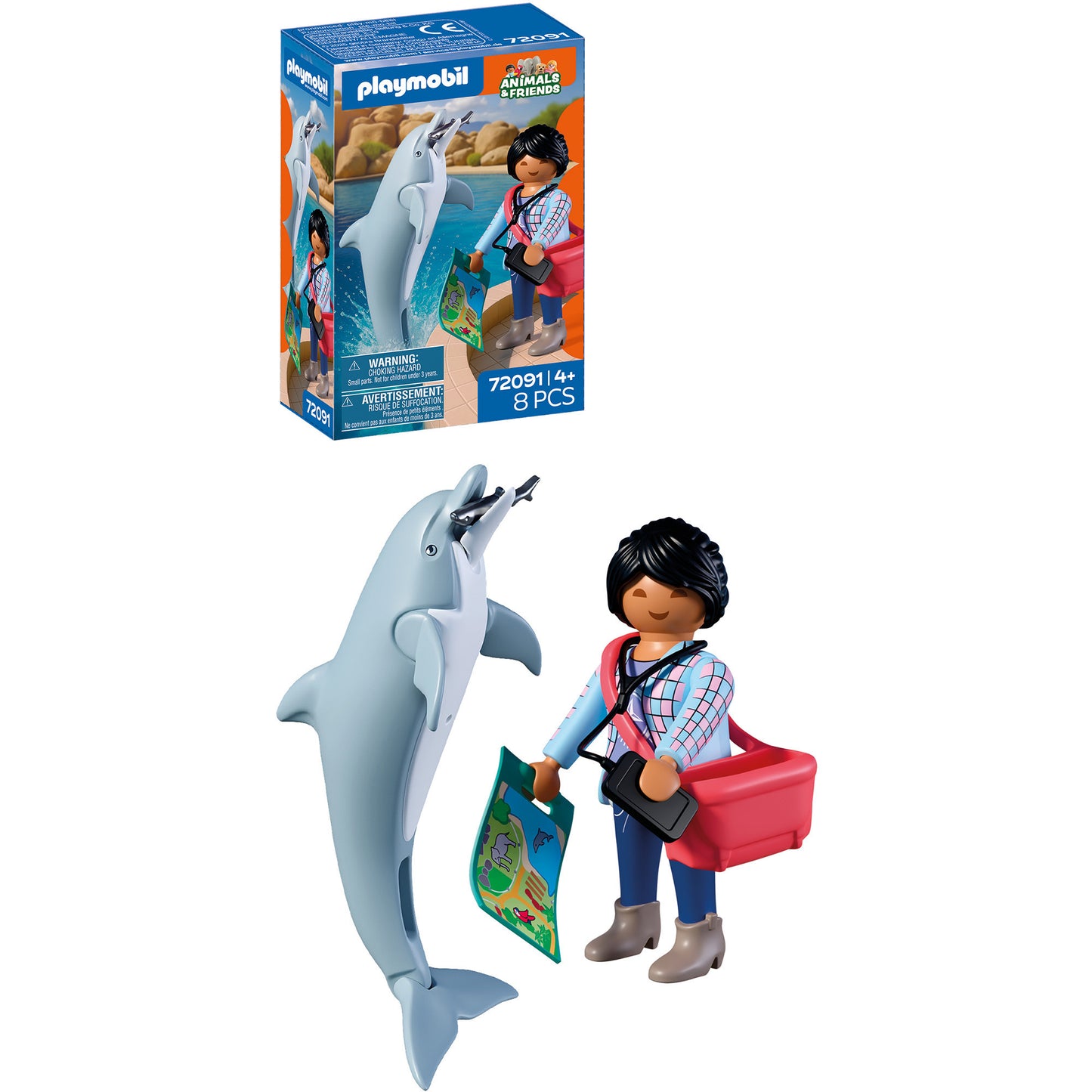 72091 Animals & Friends Zoo: Delfin und Besucherin, Konstruktionsspielzeug