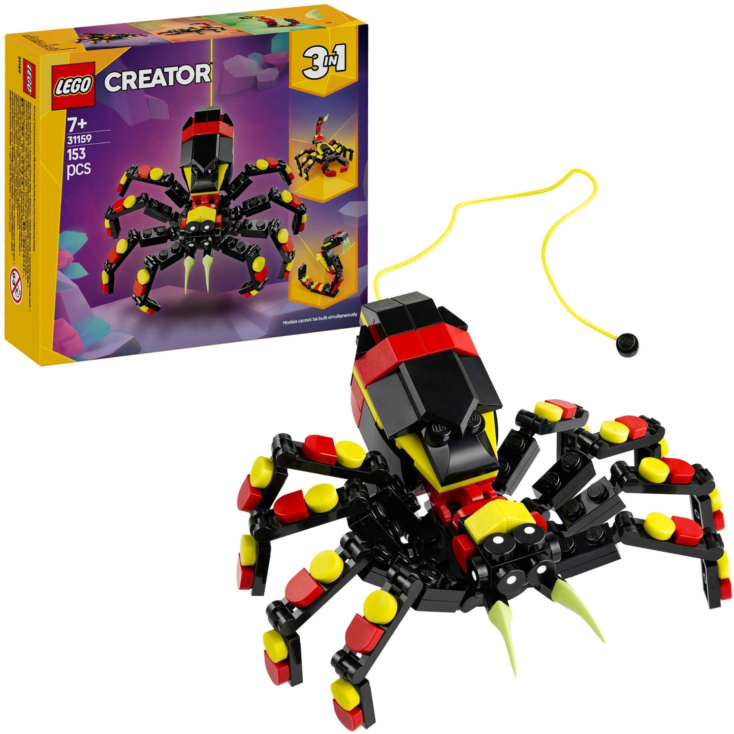 31159 Creator 3-in-1 Wilde Tiere: Überraschungsspinne, Konstruktionsspielzeug