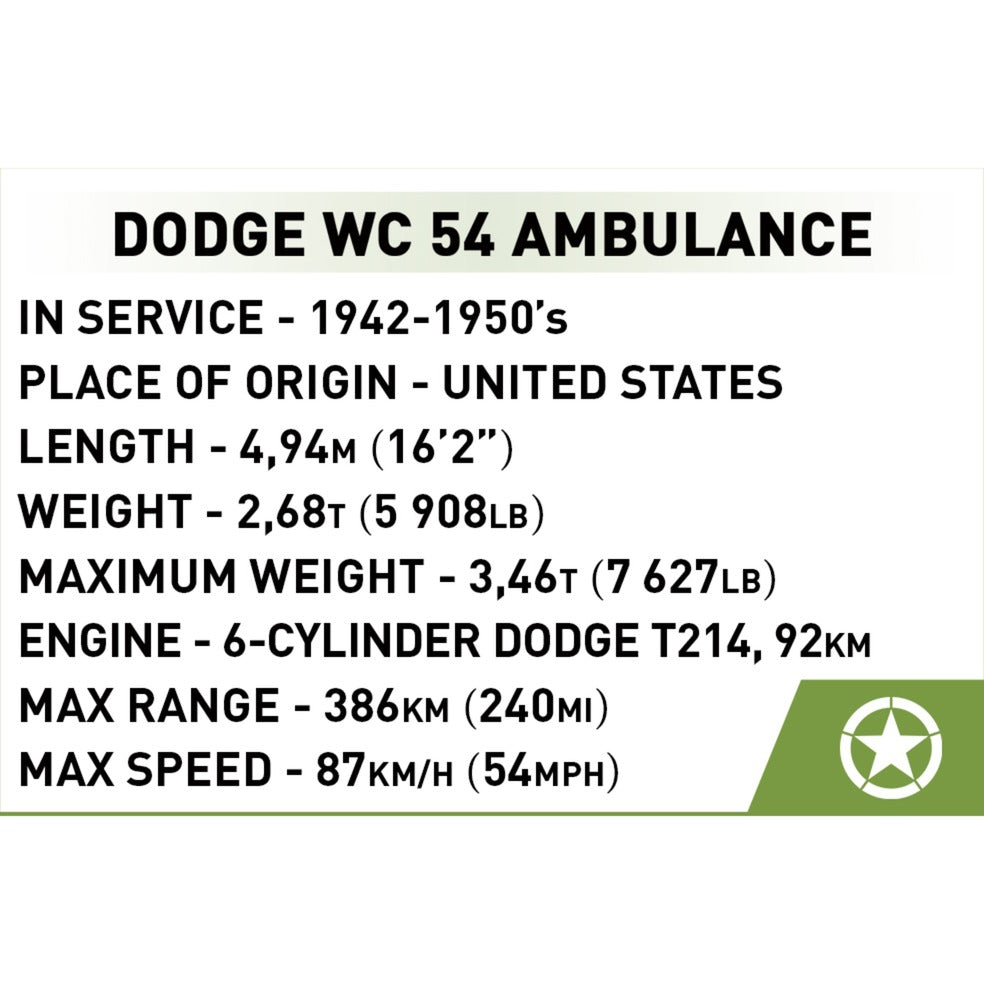 Dodge WC-54 Ambulance, Konstruktionsspielzeug
