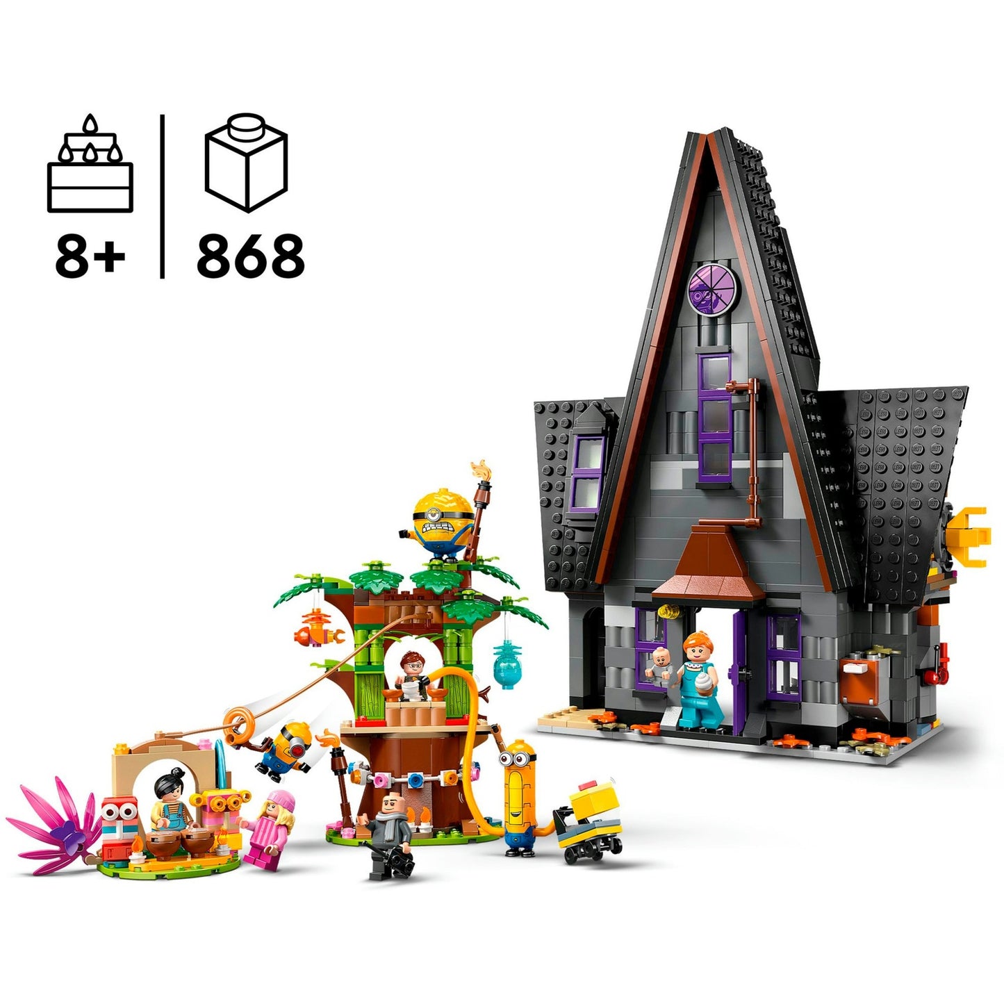 LEGO 75583 Minions Familienvilla von Gru und den Minions, Konstruktionsspielzeug