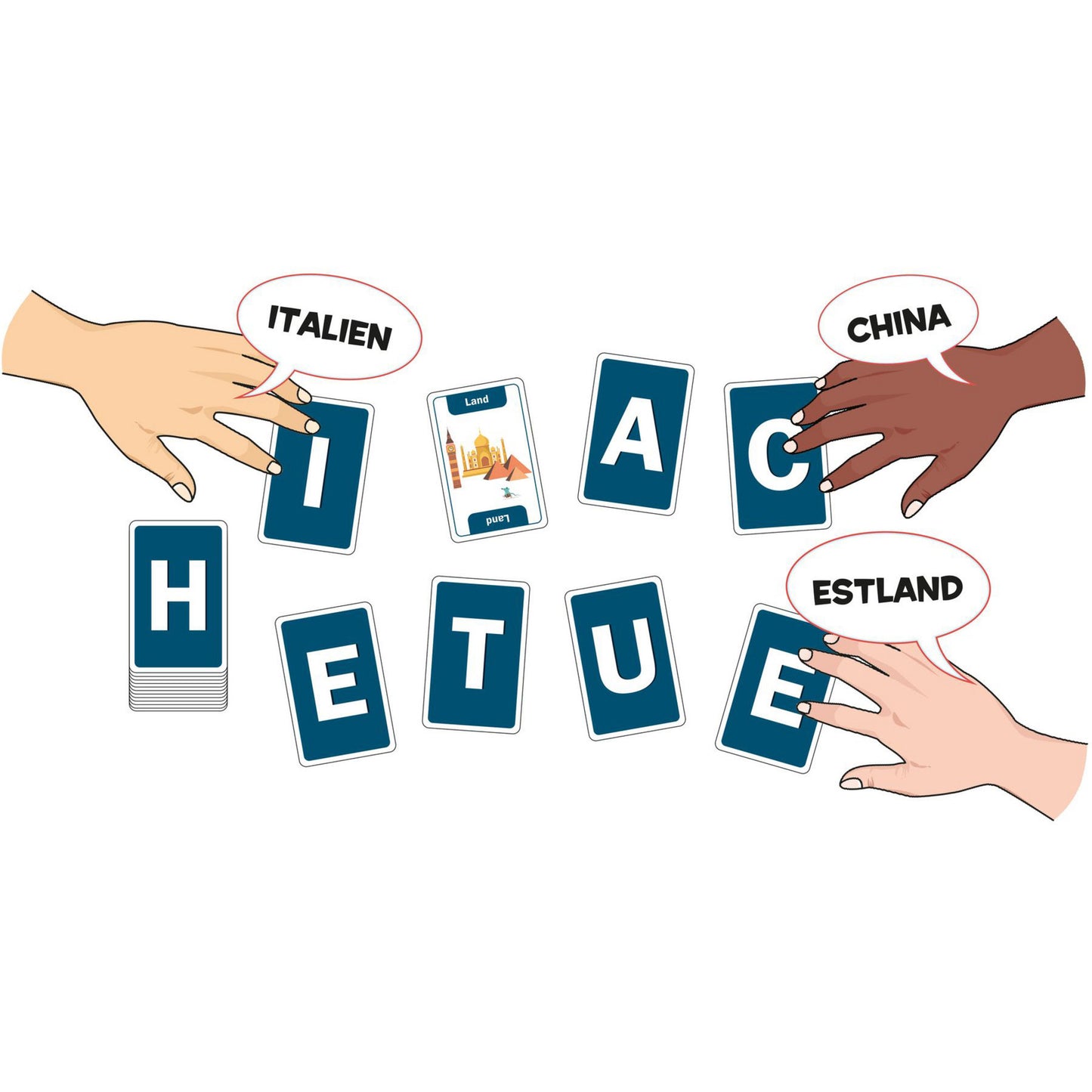 Schnapp, Land, Fluss!, Kartenspiel