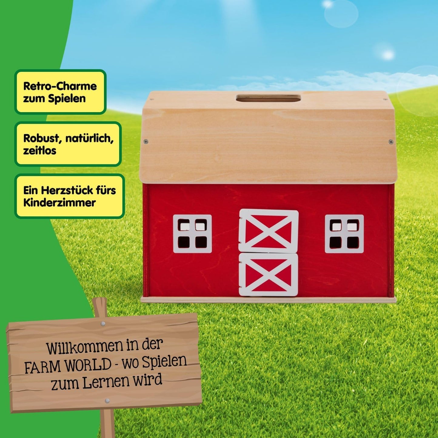 Farm World Retro Farm, Spielgebäude