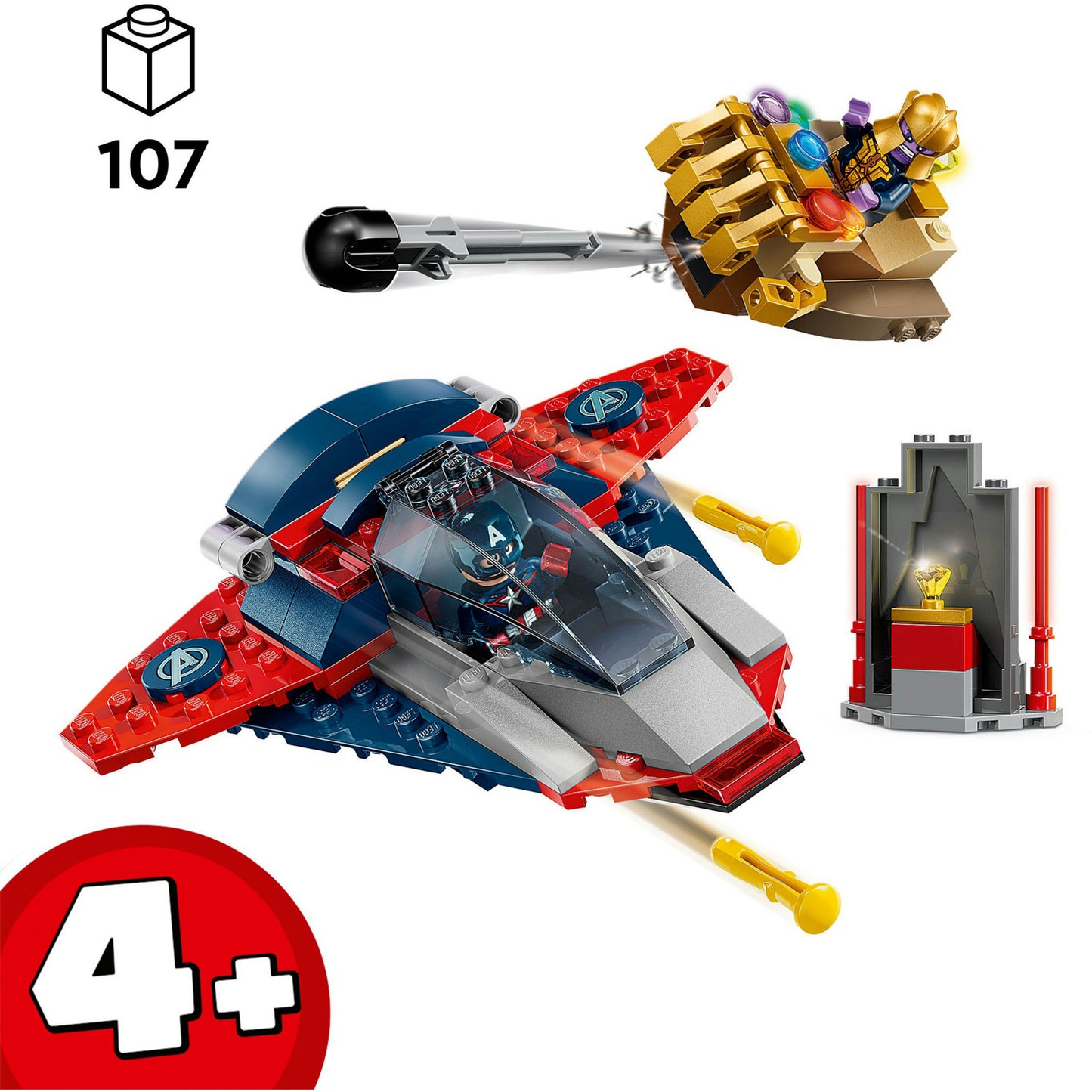 76319 Marvel Super Heroes Captain America vs. Thanos, Konstruktionsspielzeug