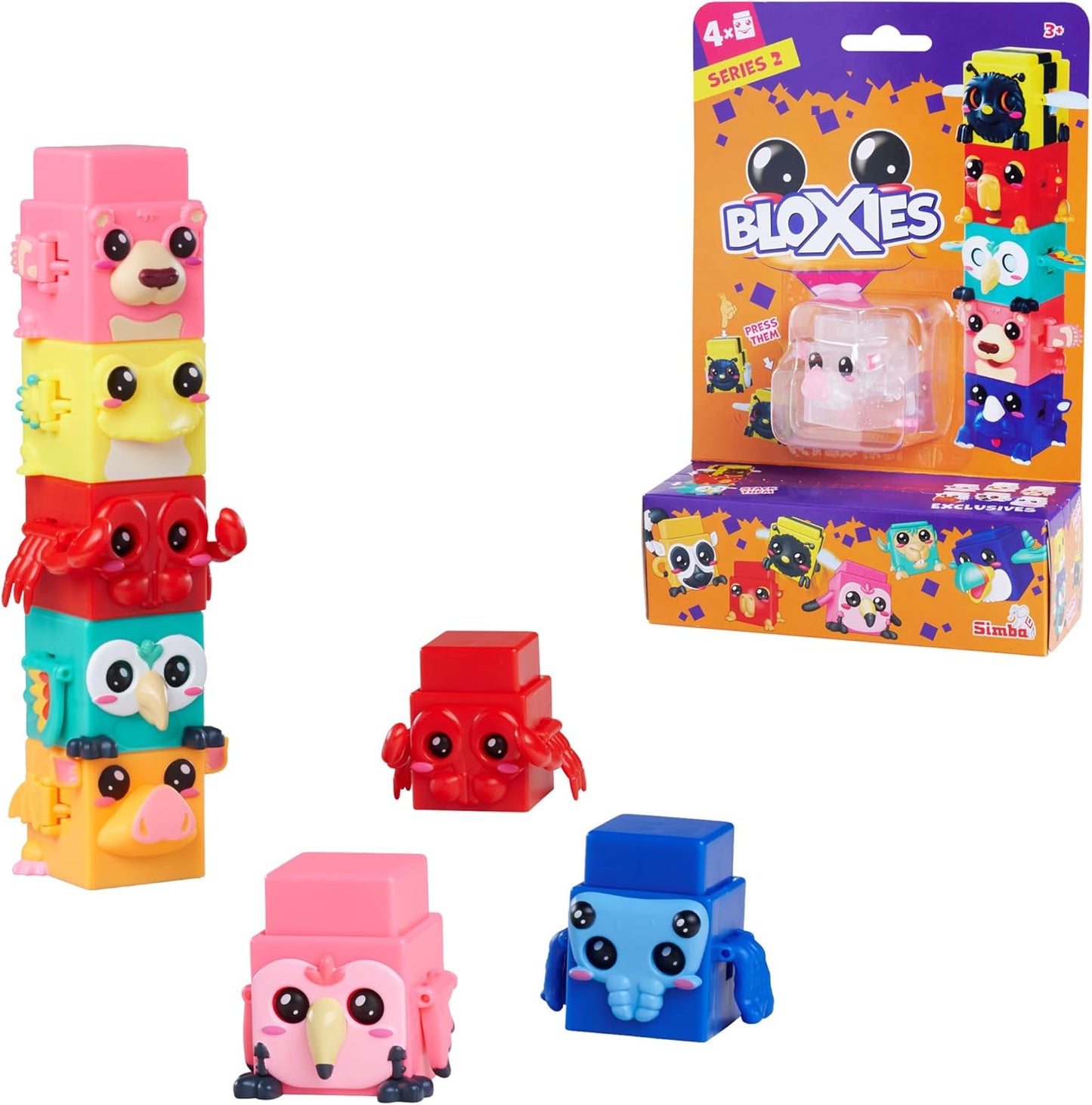 Bloxies Spielfiguren Serie 2 (4er-Pack)