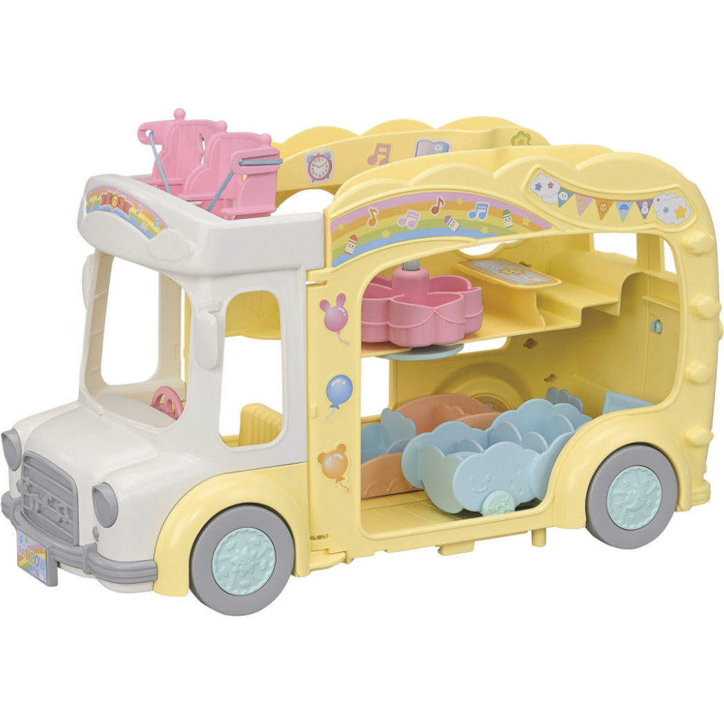 Sylvanian Families - Erlebniskindergarten Bus Regenbogen, Konstruktionsspielzeug