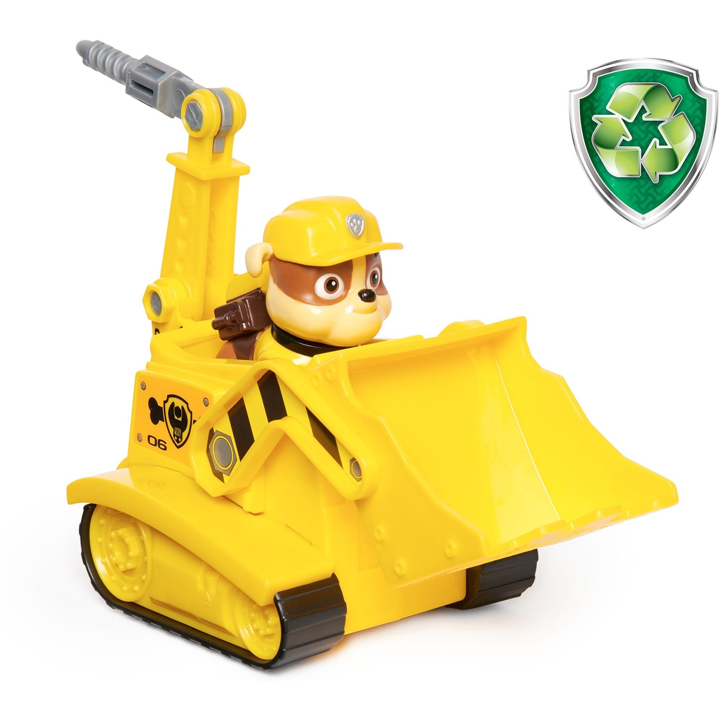Spinmaster Paw Patrol - Baustellen-Fahrzeug mit Rubble-Figur (gelb)