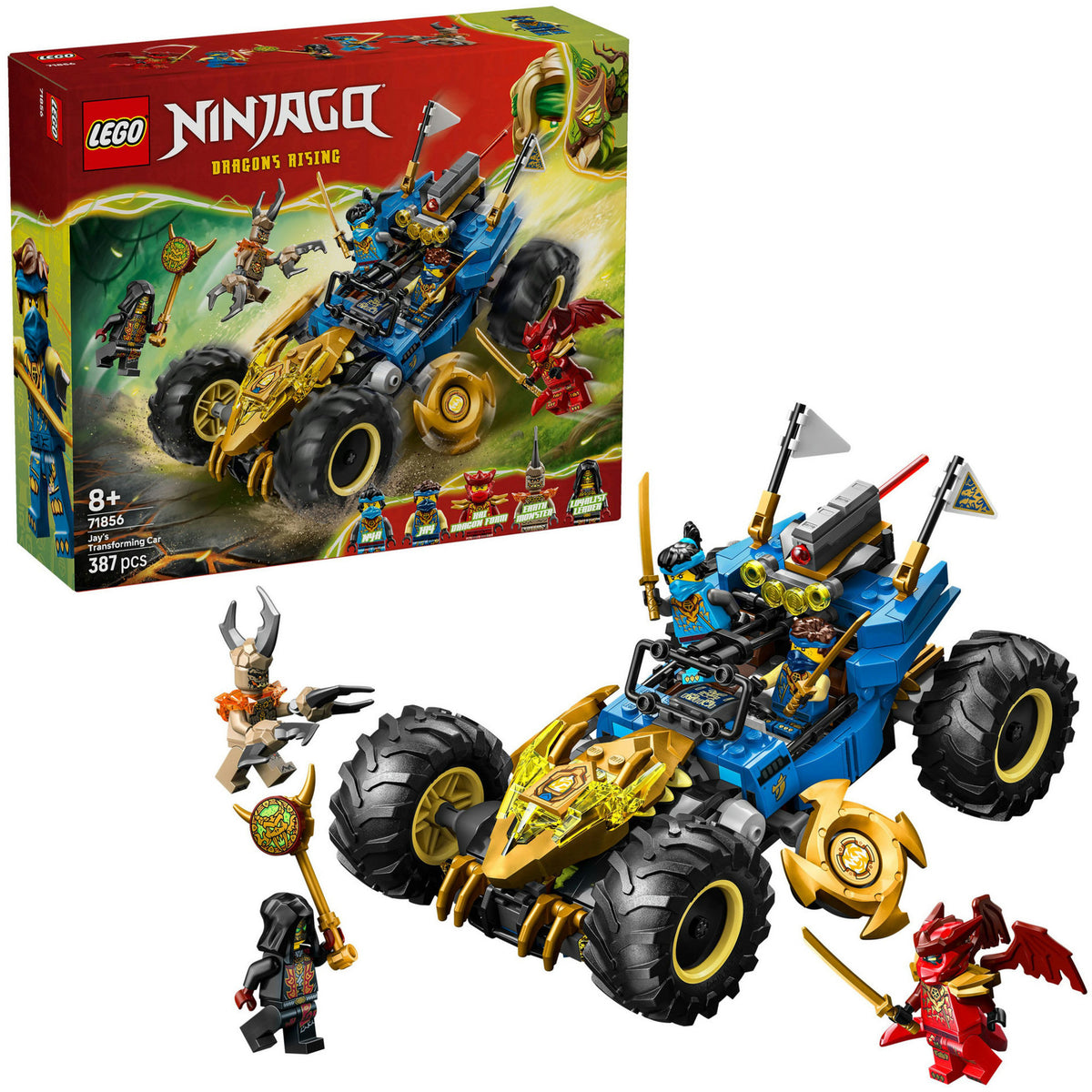 71856 Ninjago Jays Transformationsflitzer, Konstruktionsspielzeug