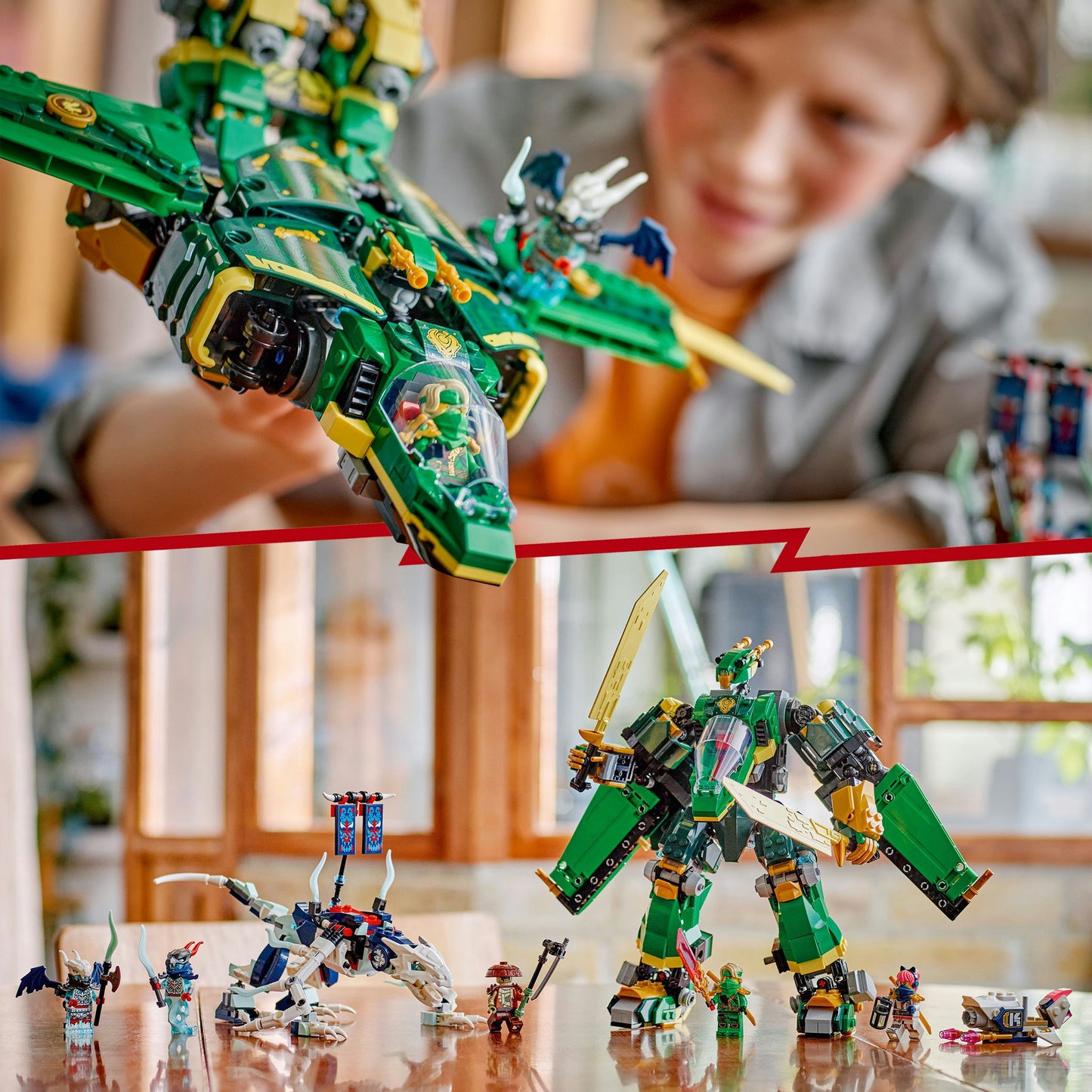 71845 Ninjago Lloyds Jet-Mech, Konstruktionsspielzeug
